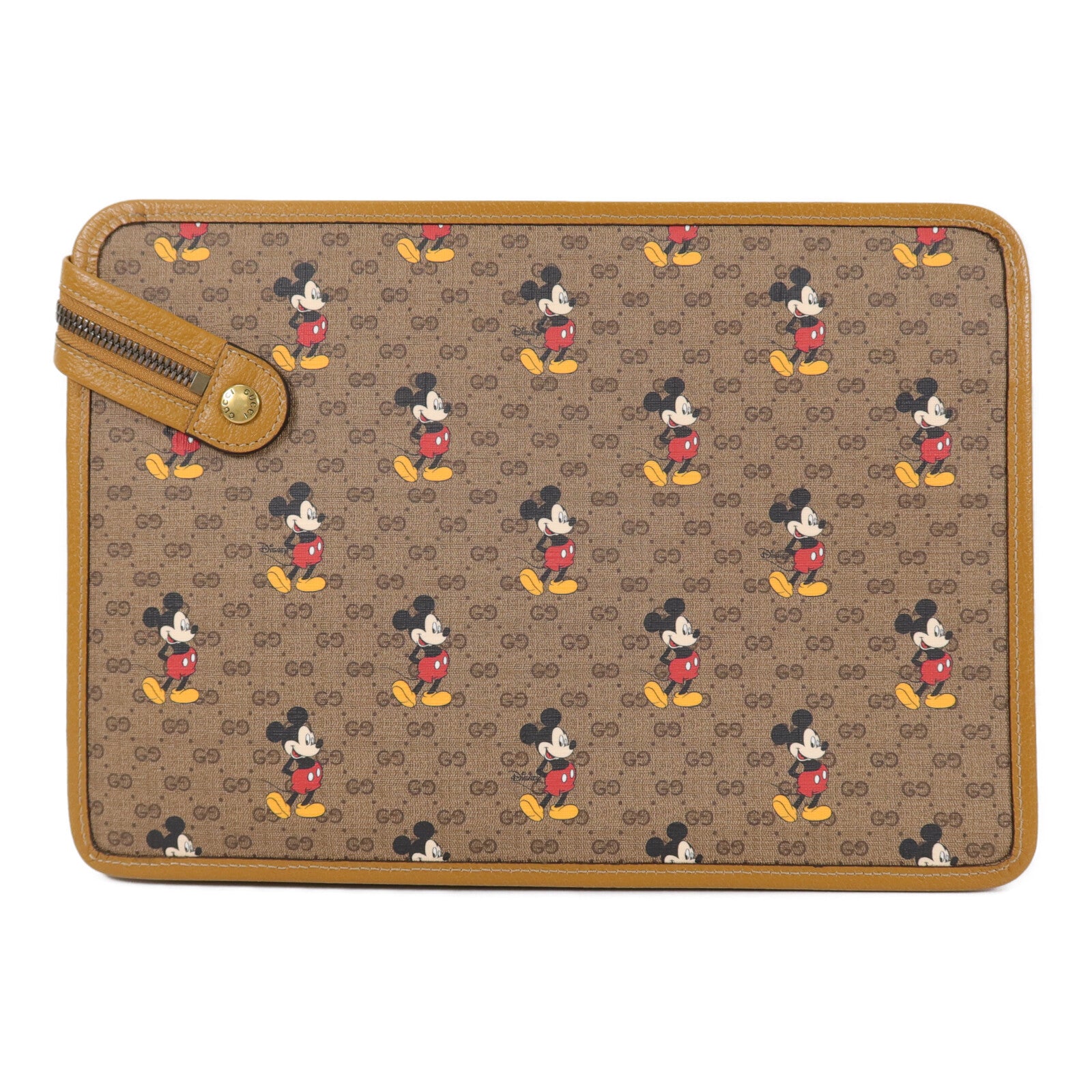 GUCCI 塗層帆布Disney Mini Vinage GG Supreme手拿包