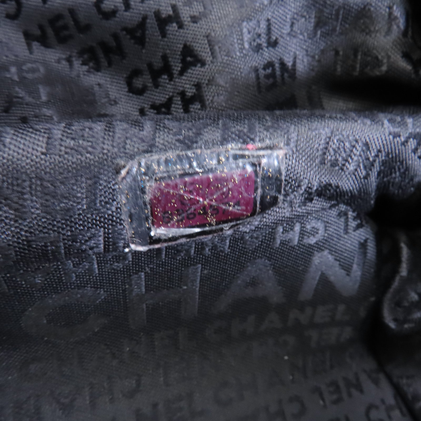 CHANEL 牛皮皮革Handbag銀扣手挽袋黑色