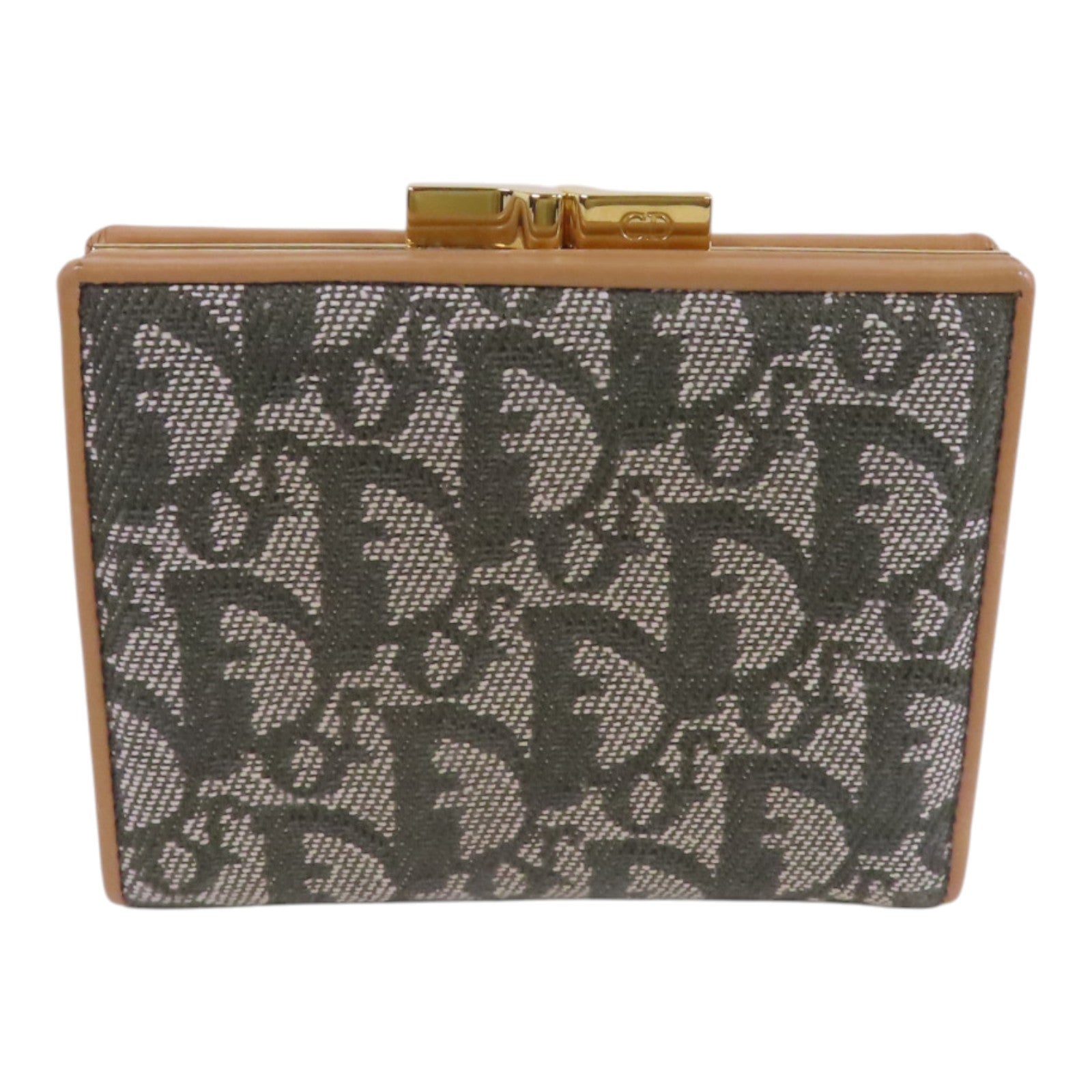 Dior Oblique帆布Short Wallet金扣短錢包