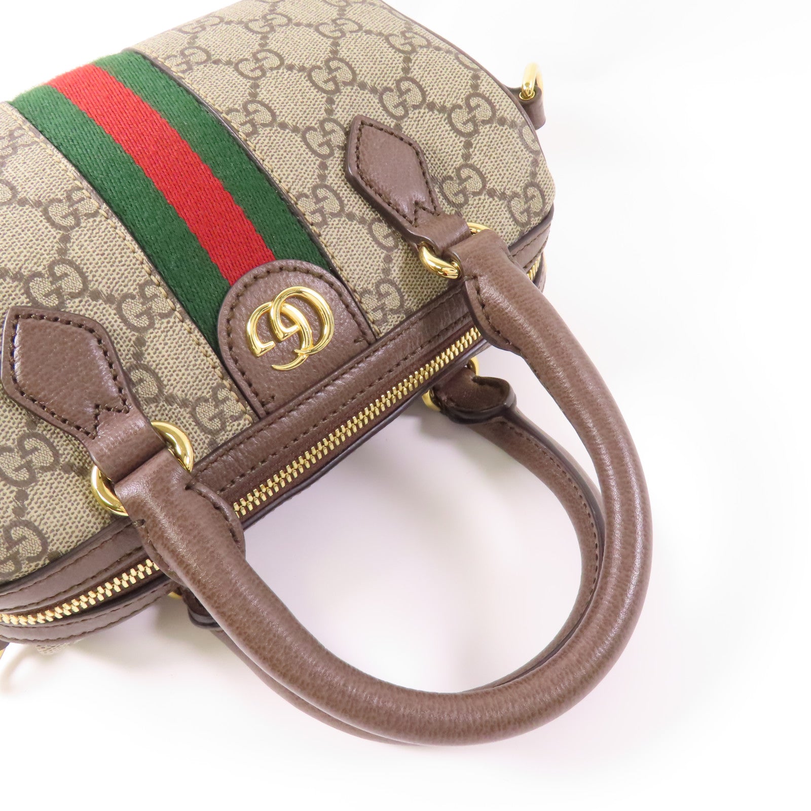 GUCCI 塗層帆布Ophidia GG Mini金扣手挽肩背兩用袋