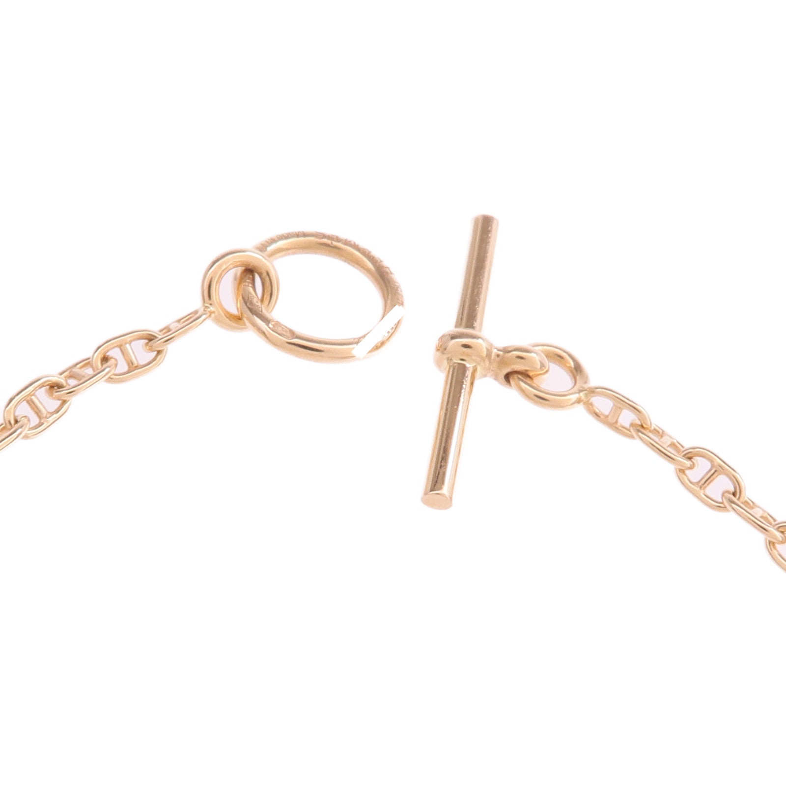 HERMES 18K玫瑰金Farandole Bracelet鑽石手鏈