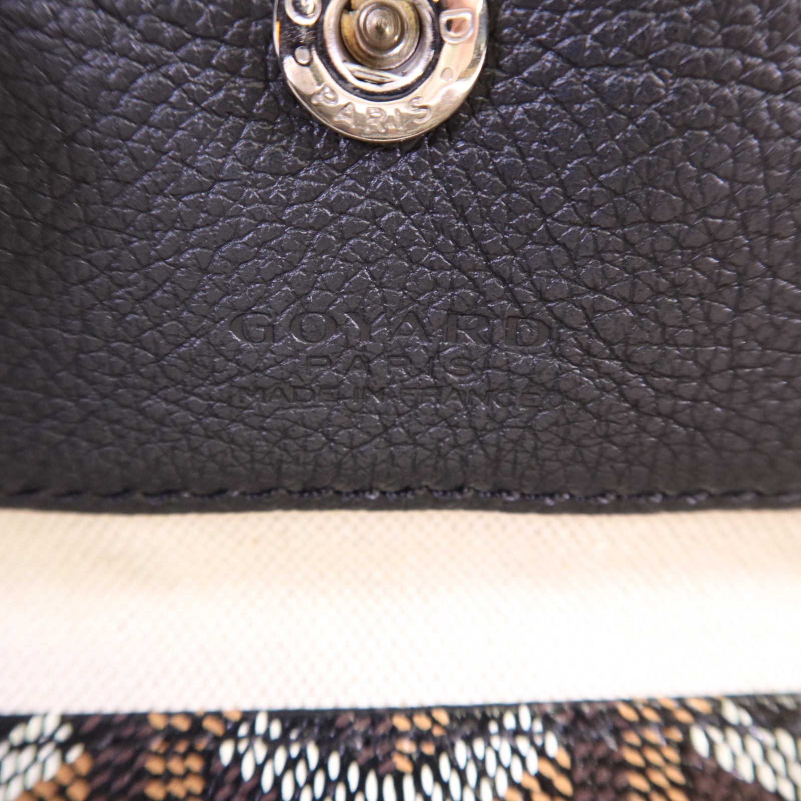 GOYARD 塗層帆布Saint Louis PM銀扣手挽袋