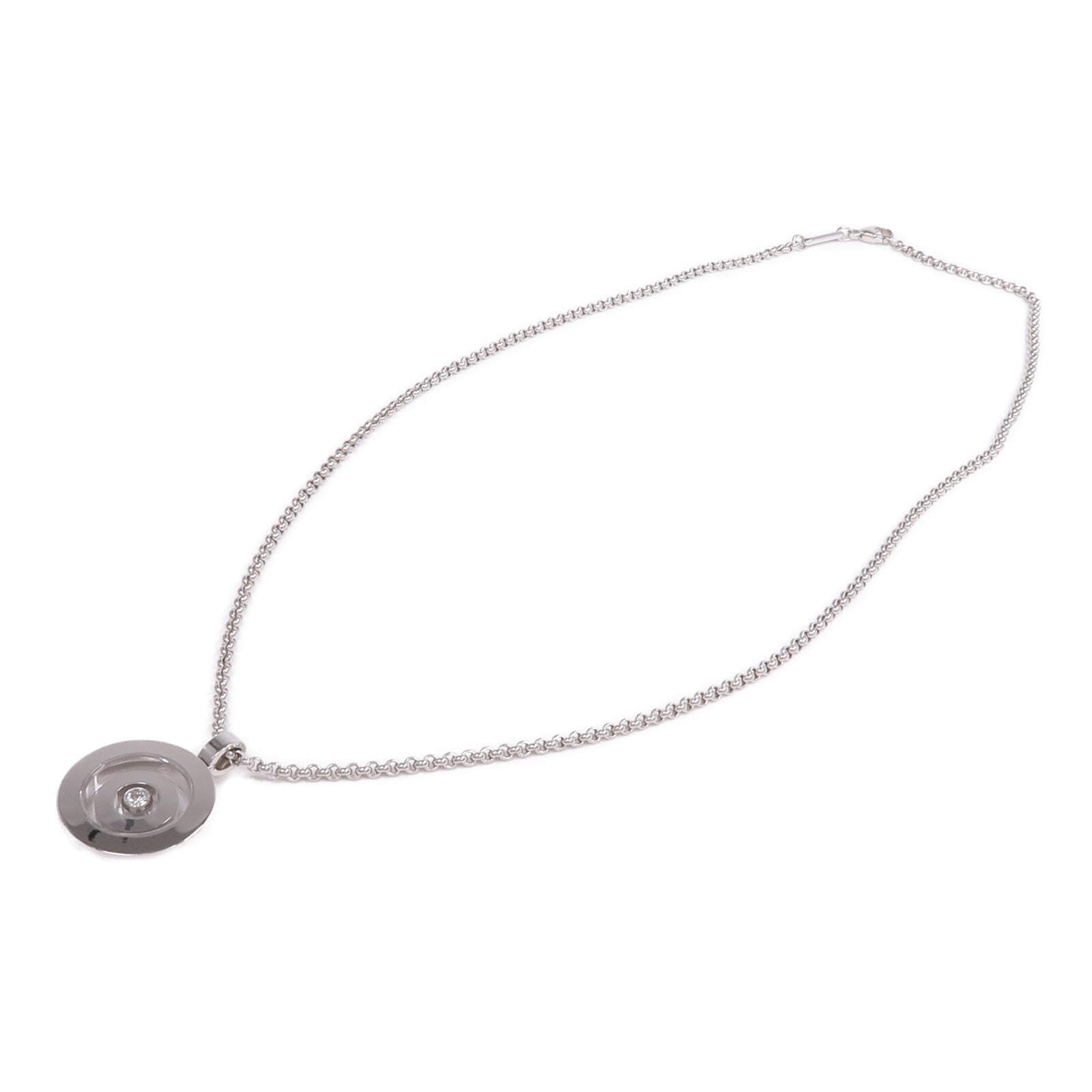 Chopard 18K白金Happy Spirit Diamond Necklace鑽石項鍊