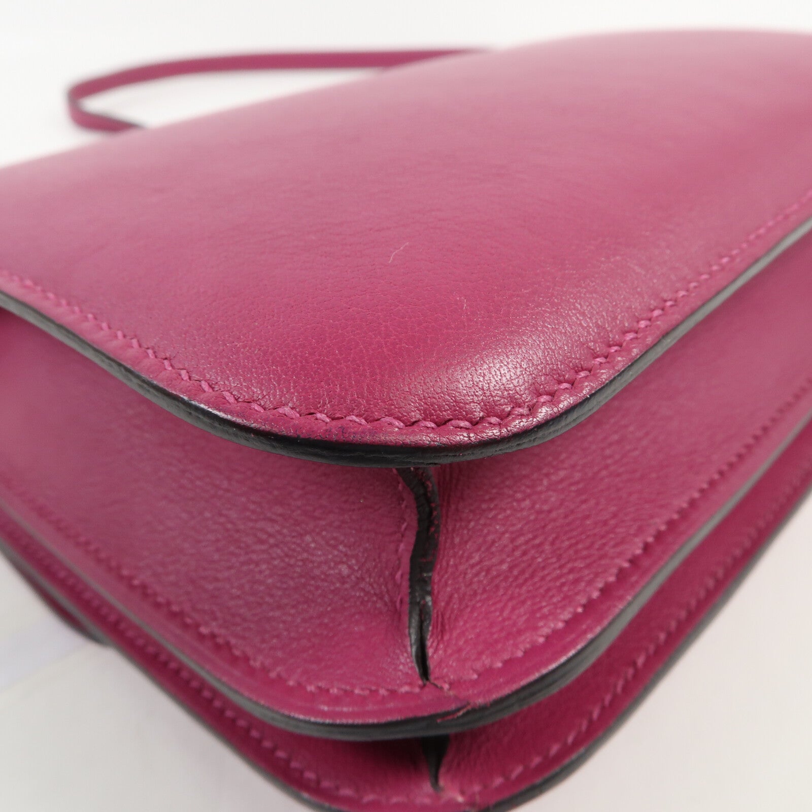 HERMES Swift皮革Constance Mini銀扣肩背袋