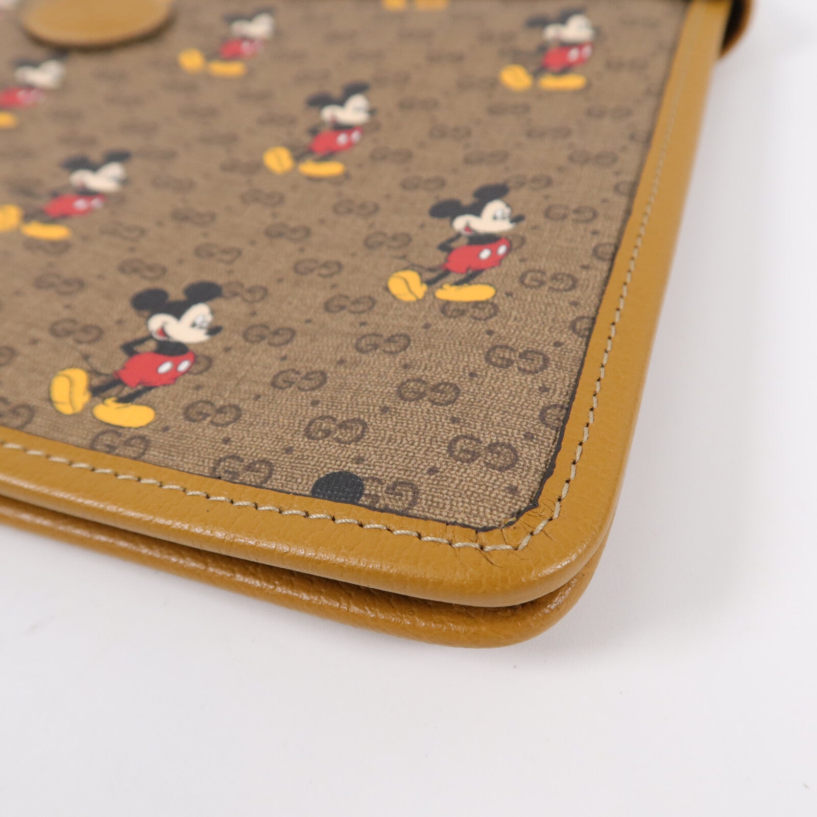 GUCCI 塗層帆布Disney Mini Vinage GG Supreme手拿包