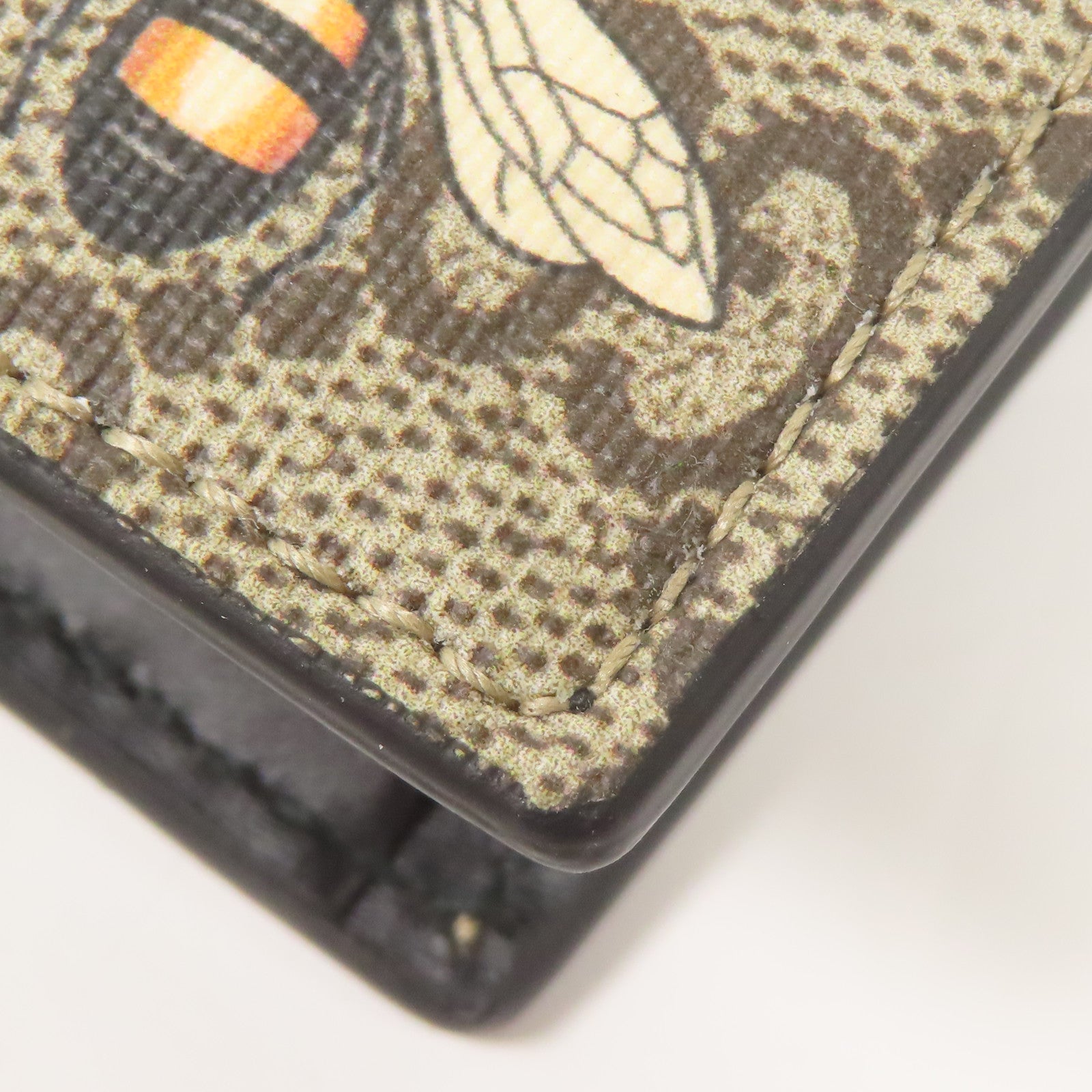 GUCCI 塗層帆布Bee Wallet錢包
