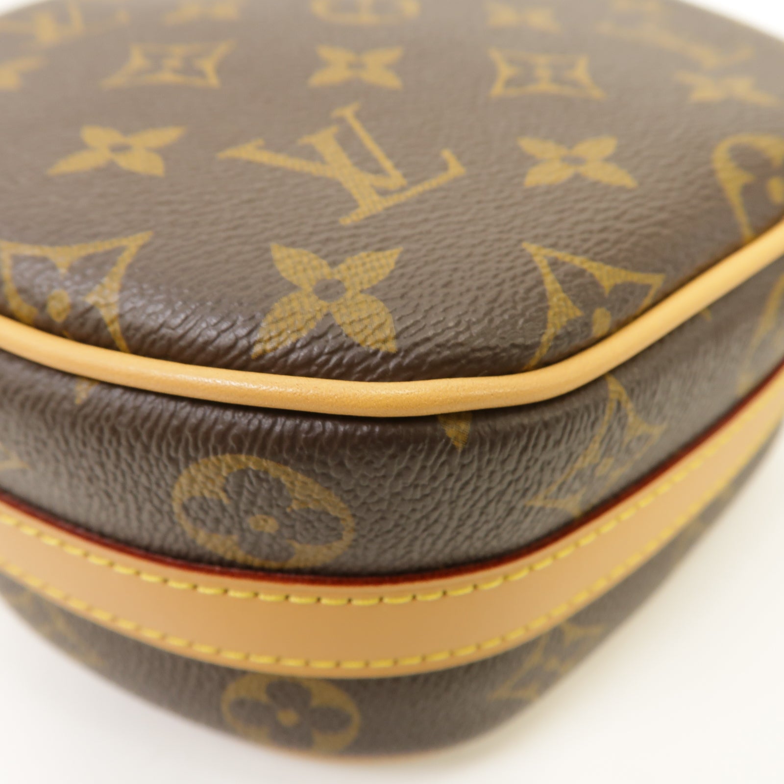 LOUIS VUITTON Monogram Boite Chapeau Souple PM金扣肩背袋棕色
