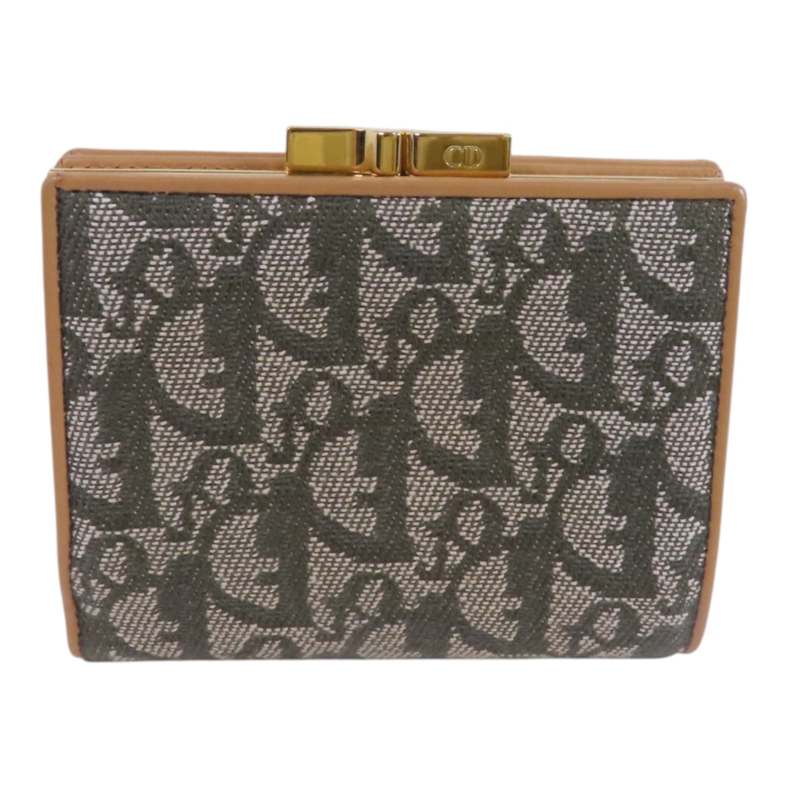 Dior Oblique帆布Short Wallet金扣短錢包