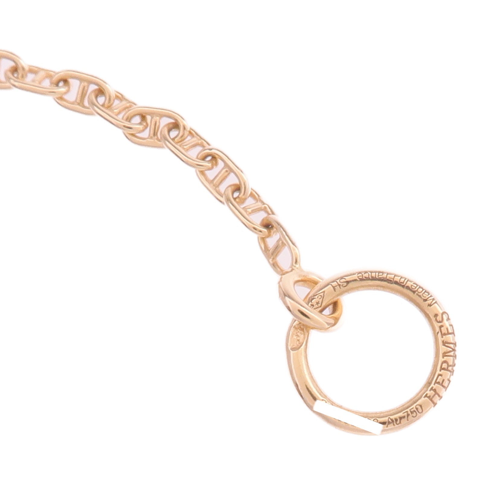 HERMES 18K玫瑰金Farandole Bracelet鑽石手鏈