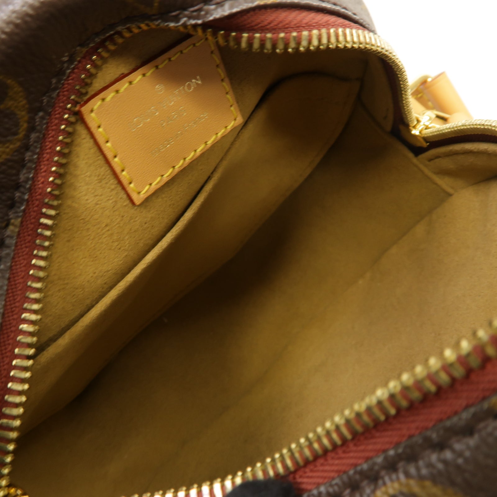 LOUIS VUITTON Monogram Boite Chapeau Souple PM金扣肩背袋棕色