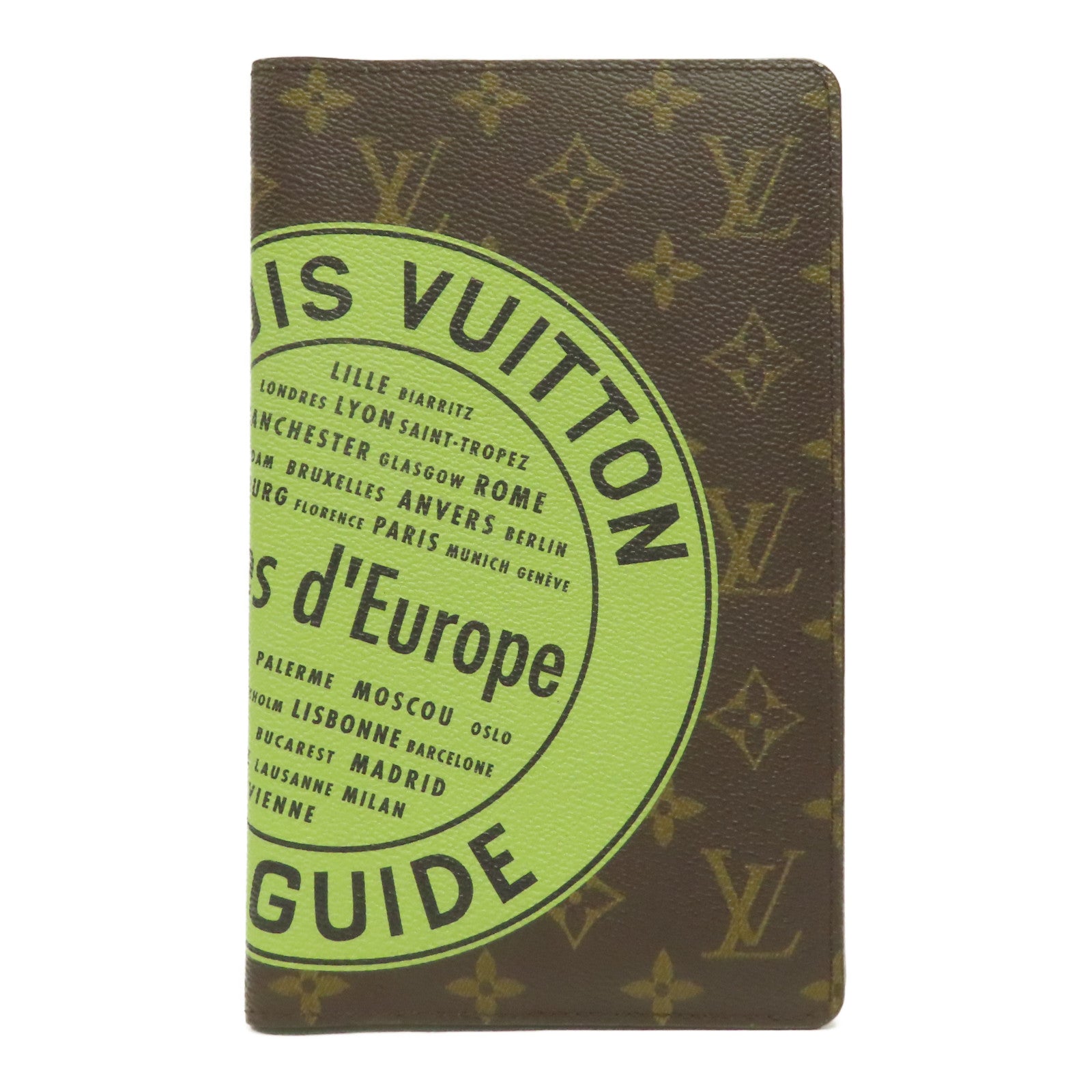 LOUIS VUITTON Monogram Book Case書套啡色/綠色