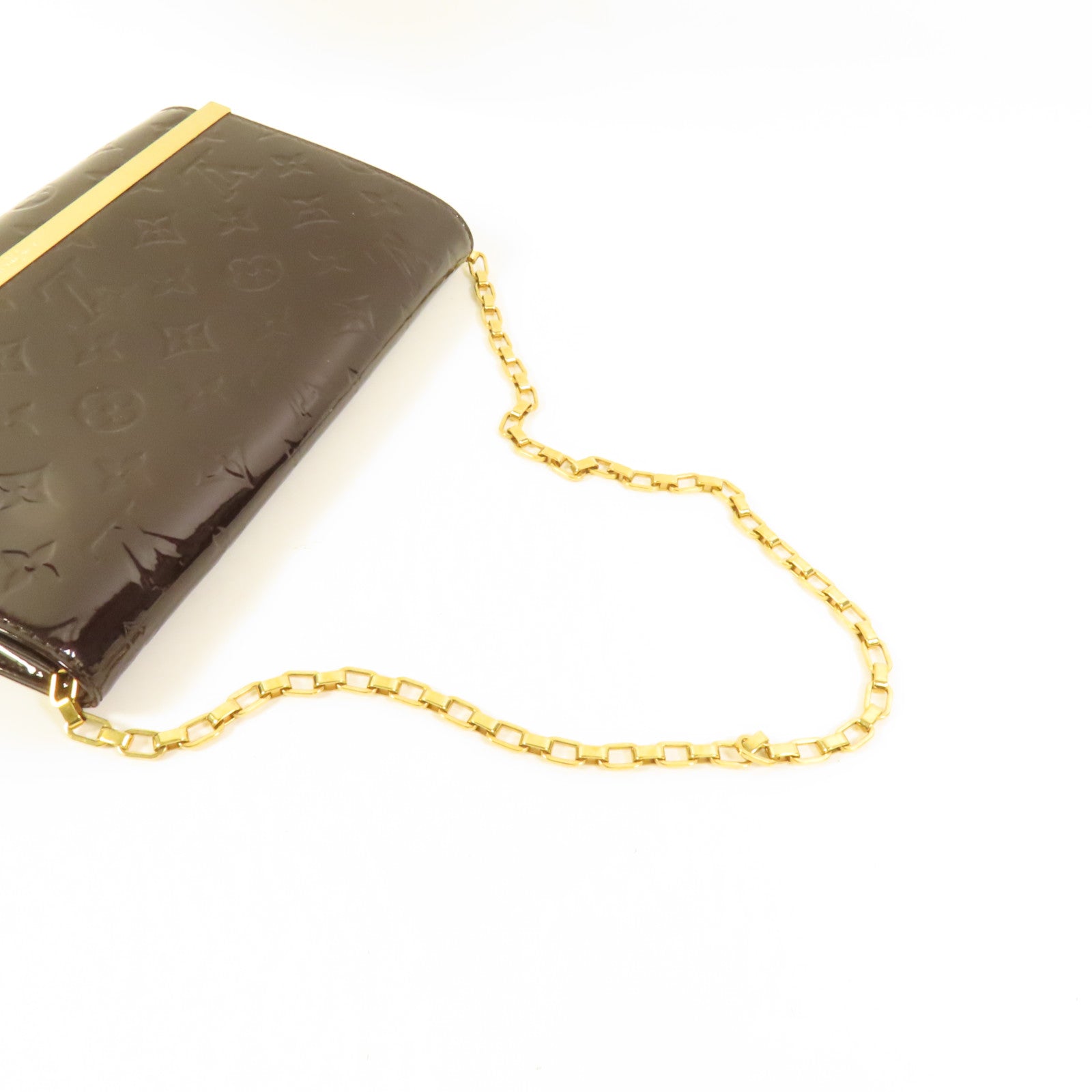 LOUIS VUITTON Monogram Vernis Ana金扣肩背袋