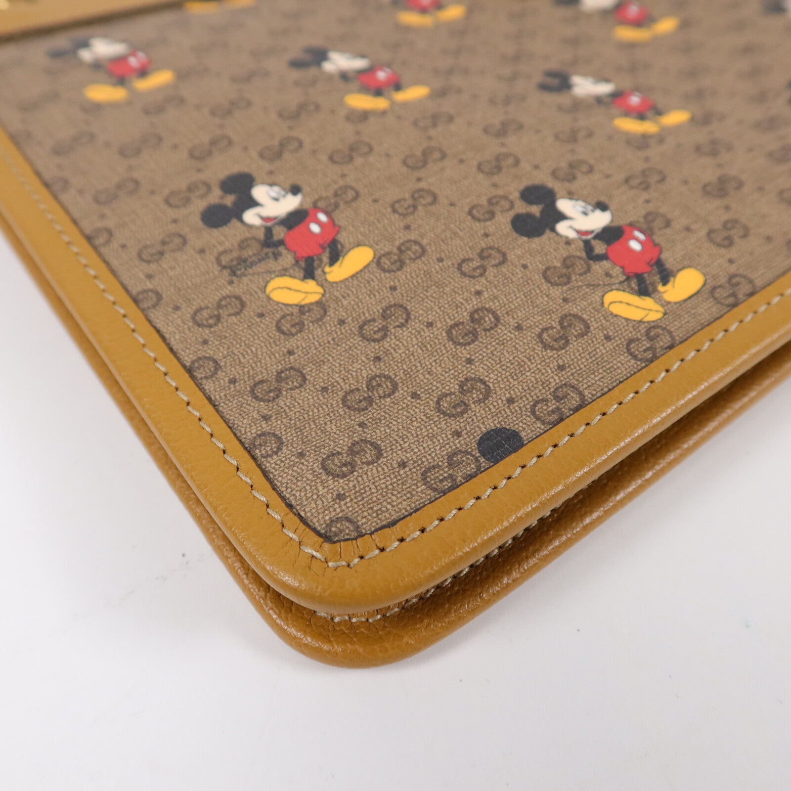 GUCCI 塗層帆布Disney Mini Vinage GG Supreme手拿包