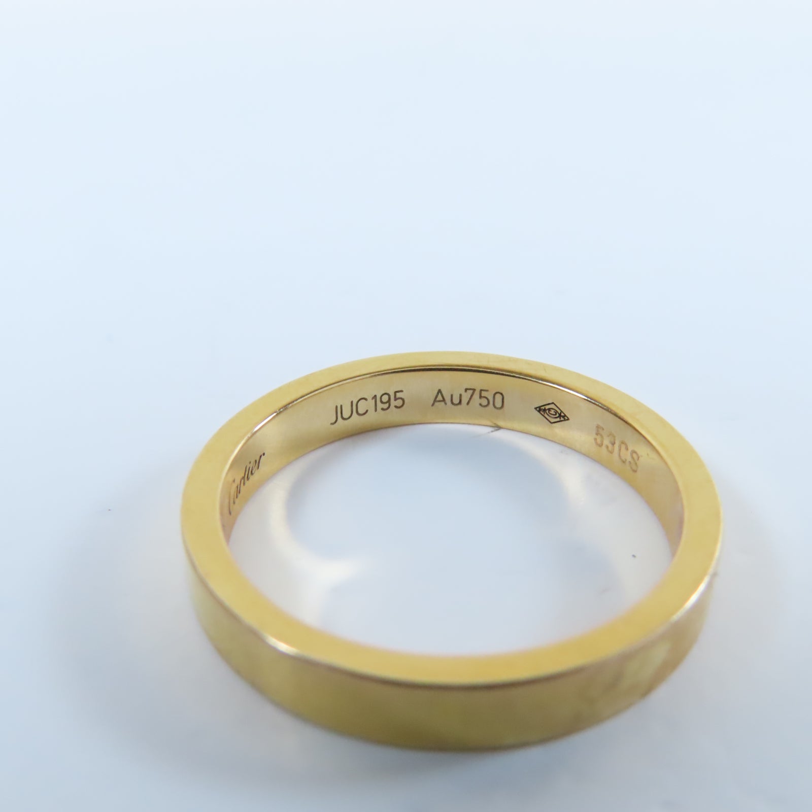CARTIER 【激減優惠】18K玫瑰金Fine Shank Ring戒指Cartier#53/US#6.25