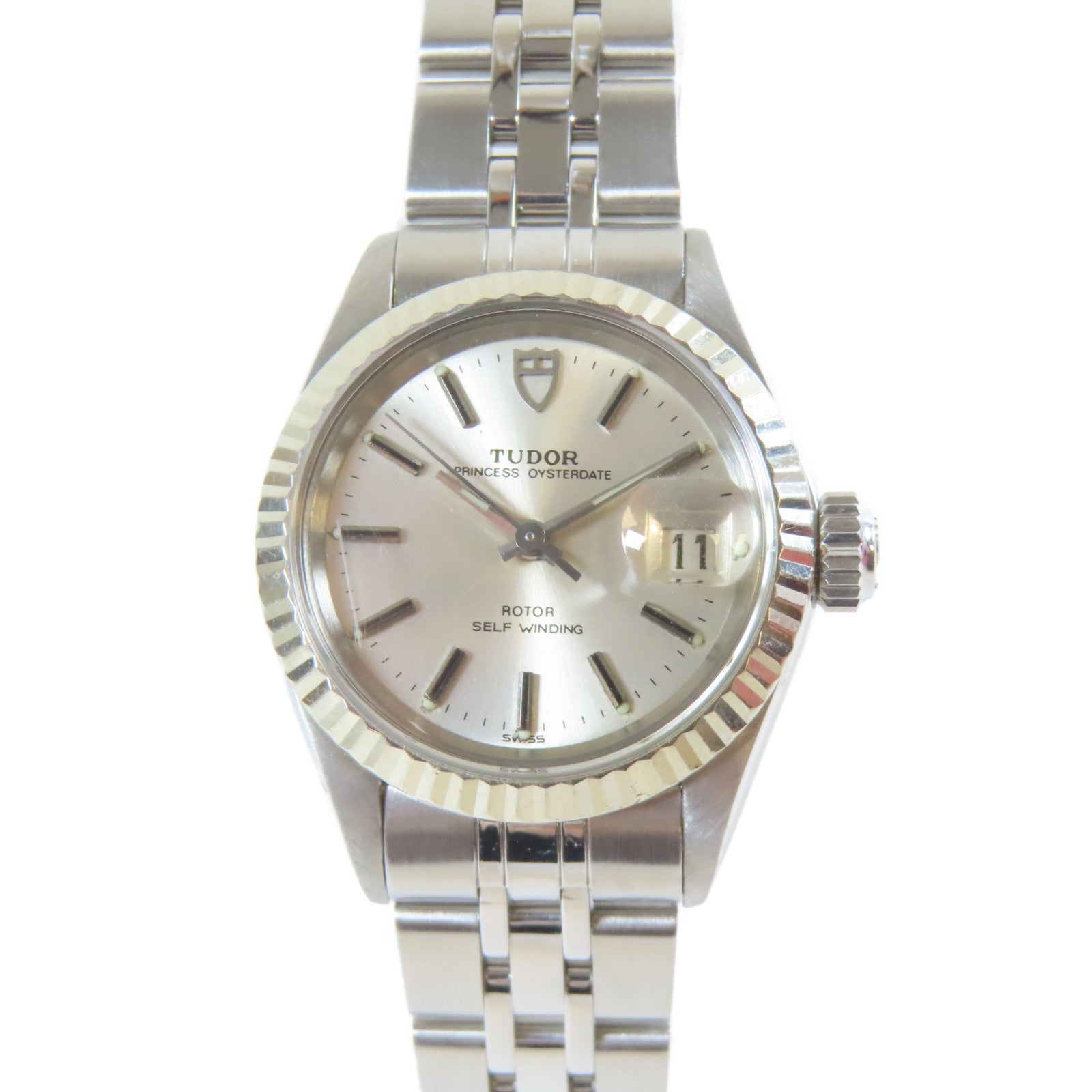 TUDOR 【激減優惠】不鏽鋼Prince Oysterdate自動機芯手錶銀色#14cm