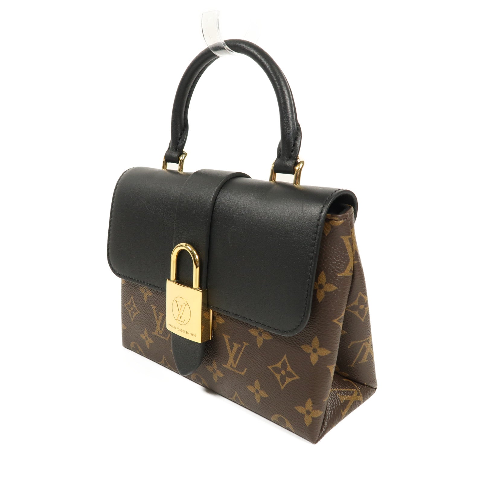 LOUIS VUITTON LV GHW Locky BB 2way Shoulder Handbag M44141 Monogram Brown/Black