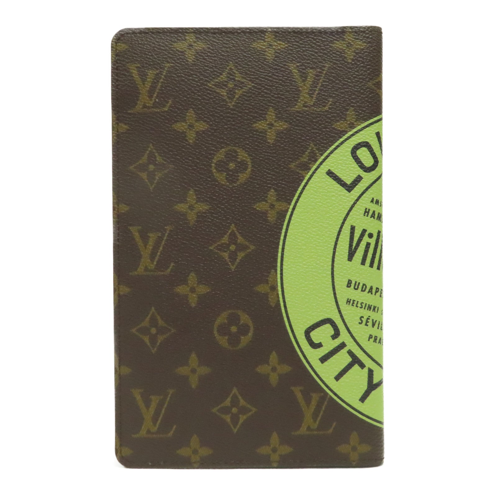 LOUIS VUITTON Monogram Book Case書套啡色/綠色