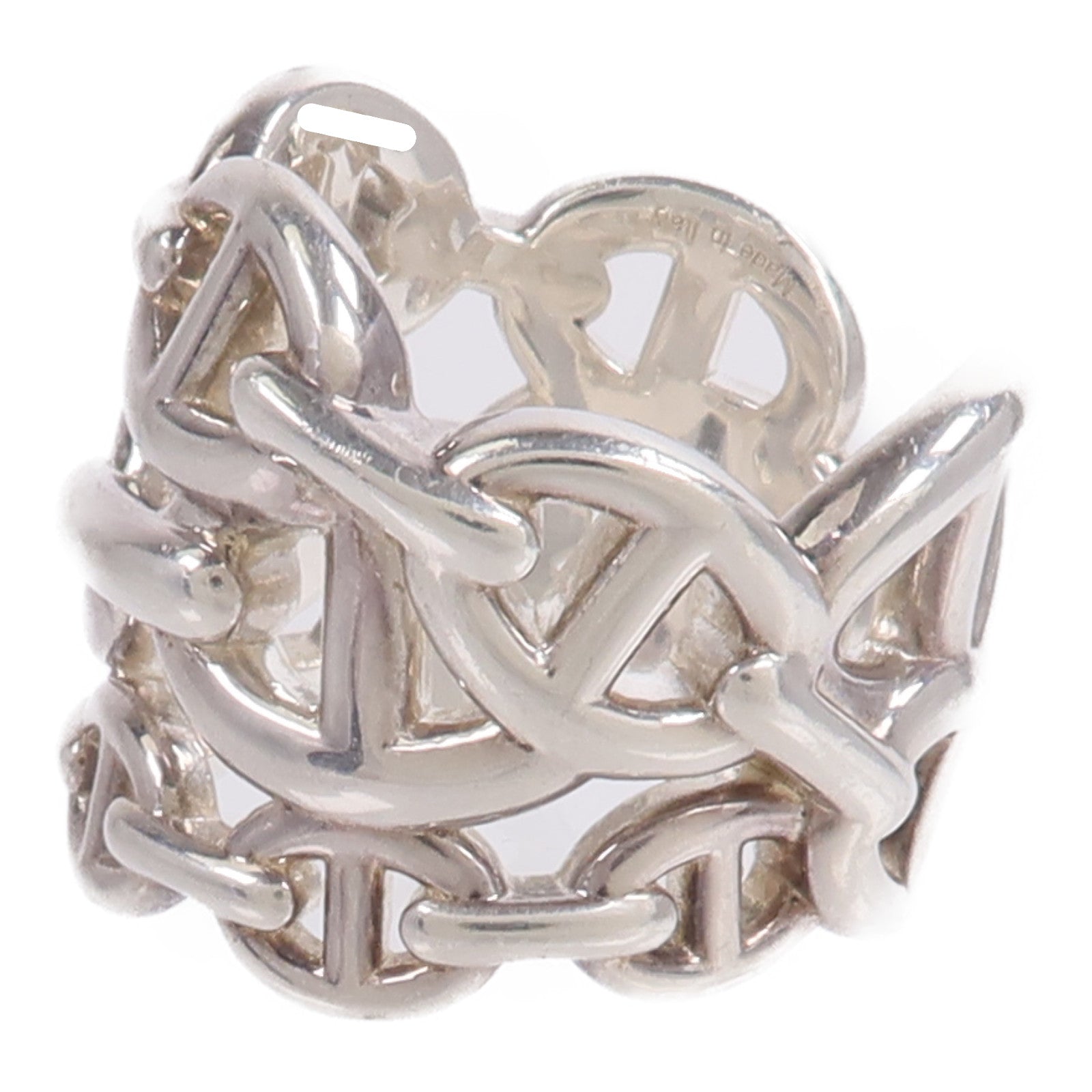 HERMES 925純銀Chaine d'ancre Enchainee Ring戒指