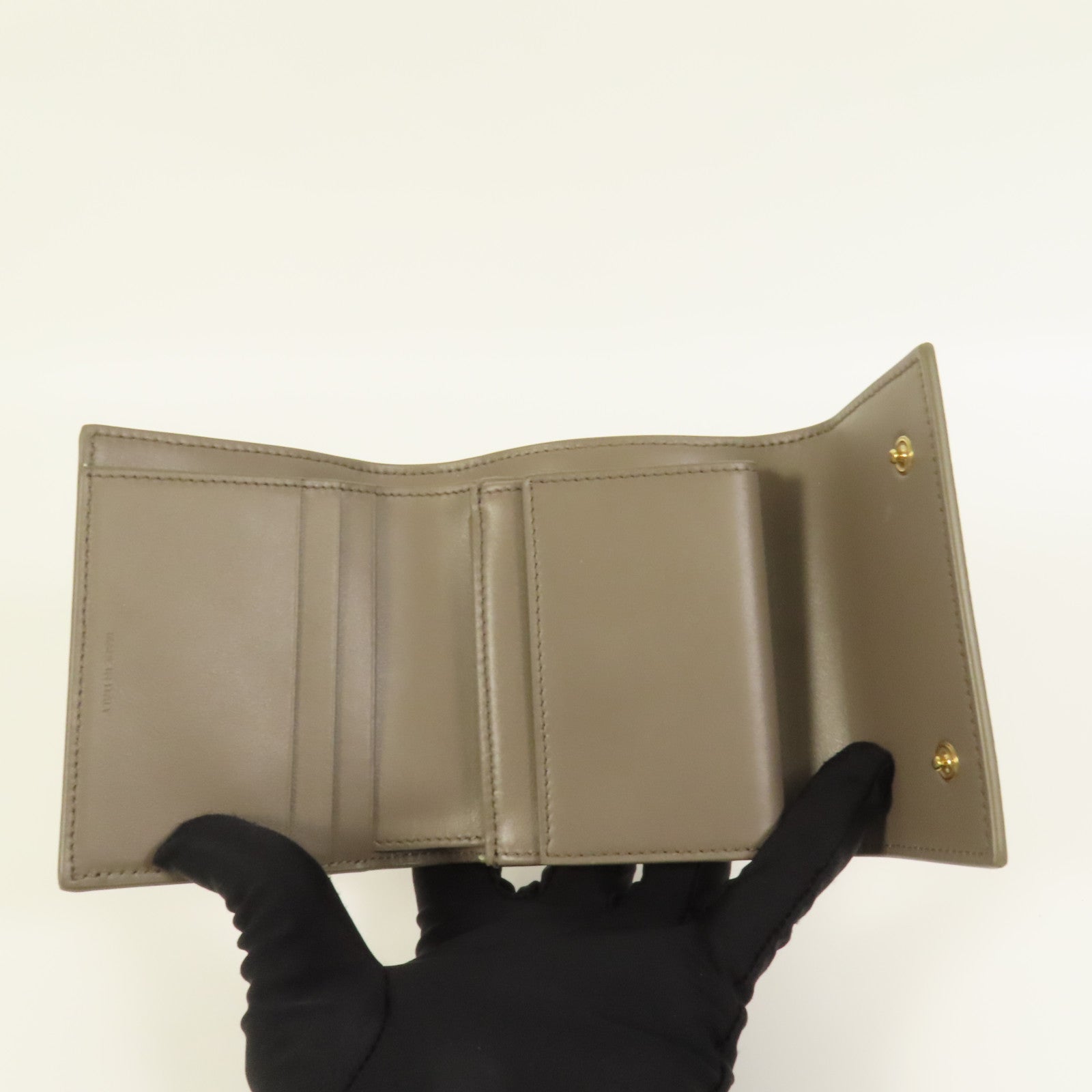 CELINE 牛皮皮革Wallet金扣錢包