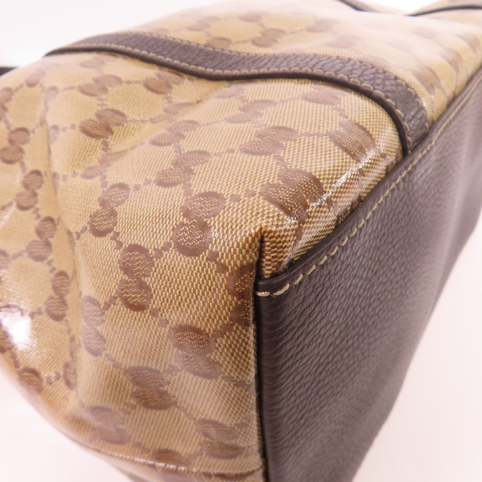 GUCCI 【激減優惠】PVC 2 Way Shoulder Bag金扣手挽肩背兩用袋