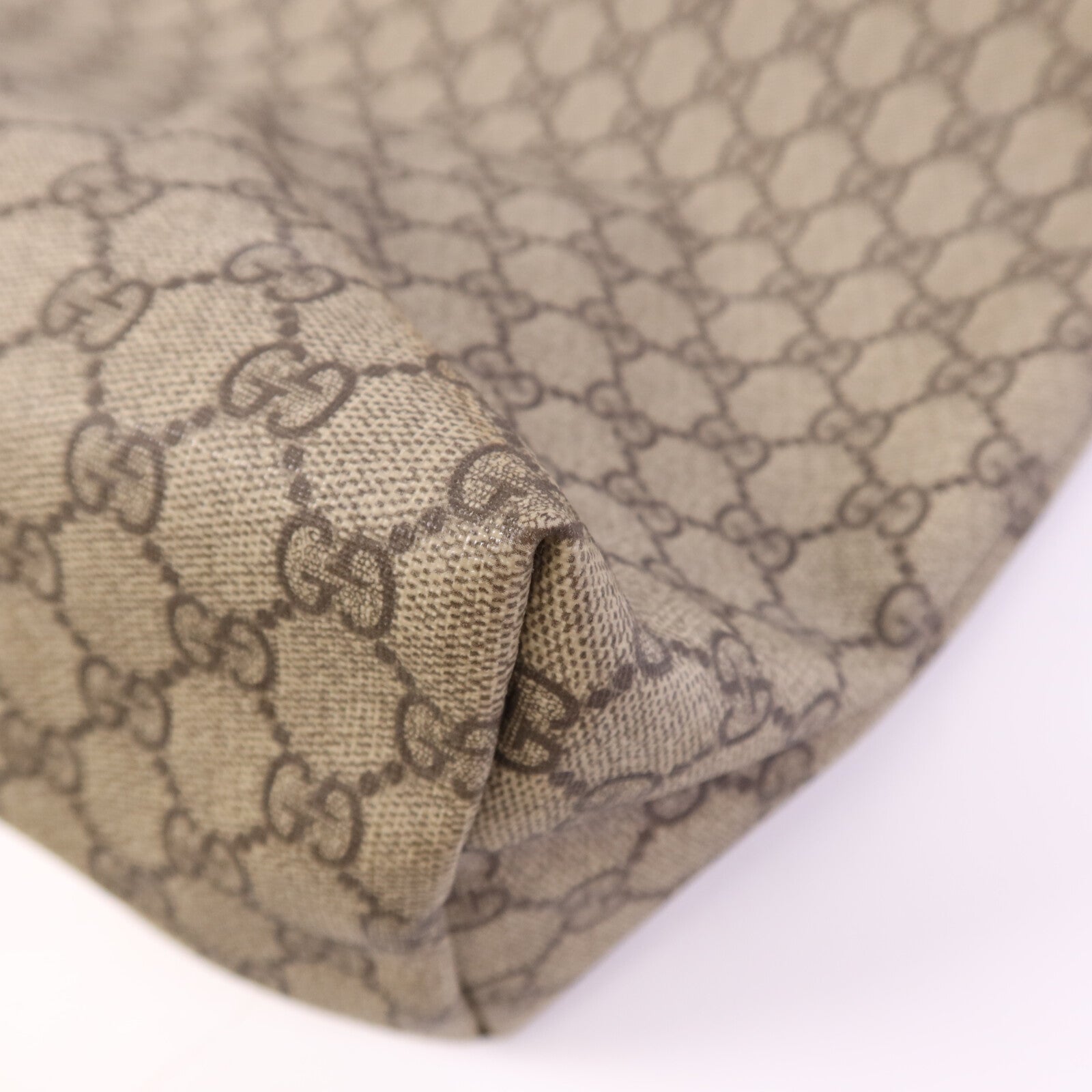 GUCCI 塗層帆布Shoulder Bag銀扣肩背袋