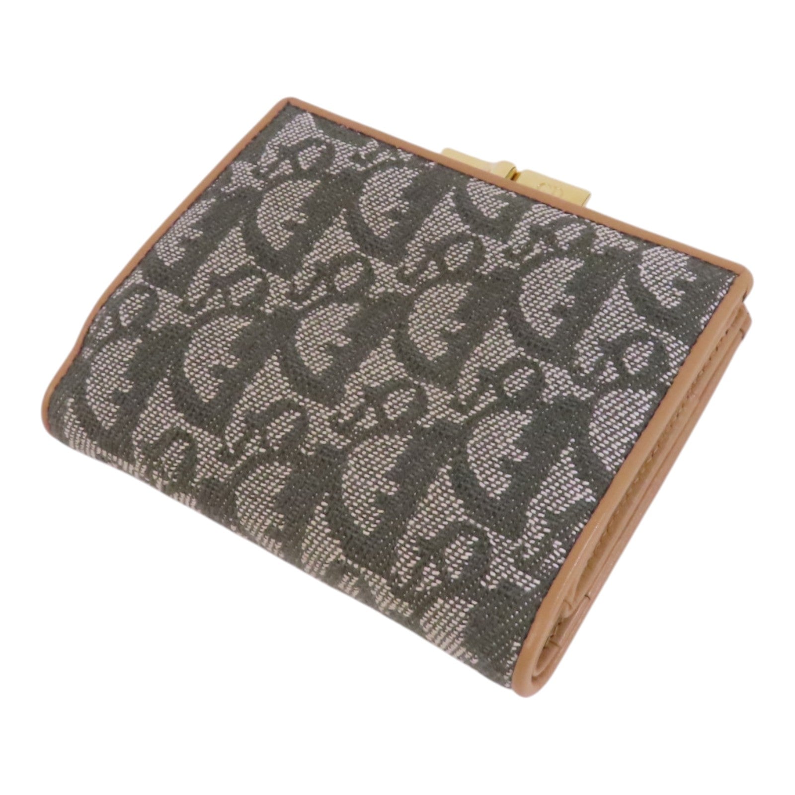 Dior Oblique帆布Short Wallet金扣短錢包