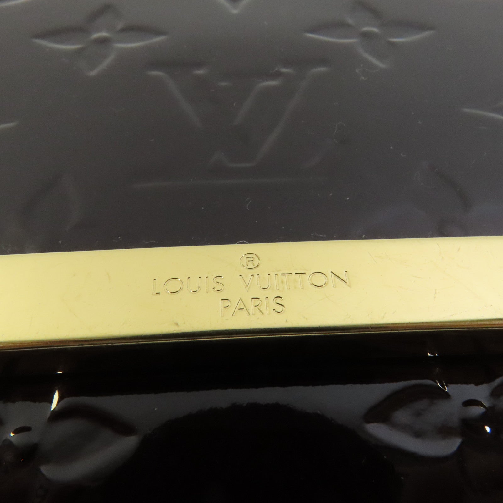 LOUIS VUITTON Monogram Vernis Ana金扣肩背袋