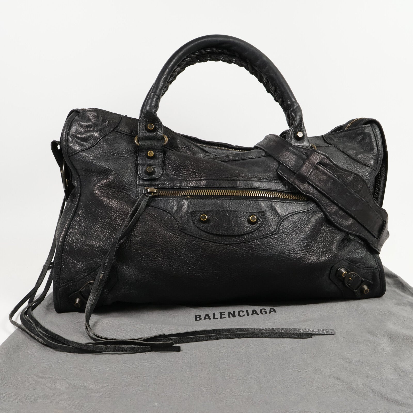 BALENCIAGA 羊皮皮革Le City Tote手挽肩背兩用袋