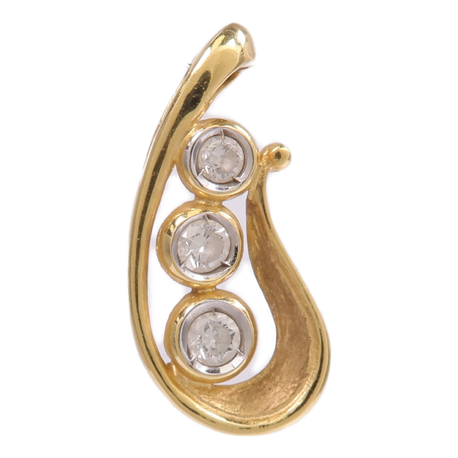 JEWELRY 【激減優惠】18K黃金/白金Diamond Pendant Top鑽石吊墜