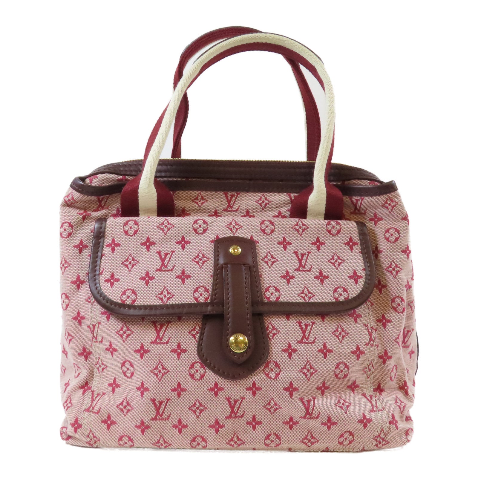 LOUIS VUITTON 【激減優惠】Monogram Mini Sac Marie Kate金扣手挽袋粉紅色