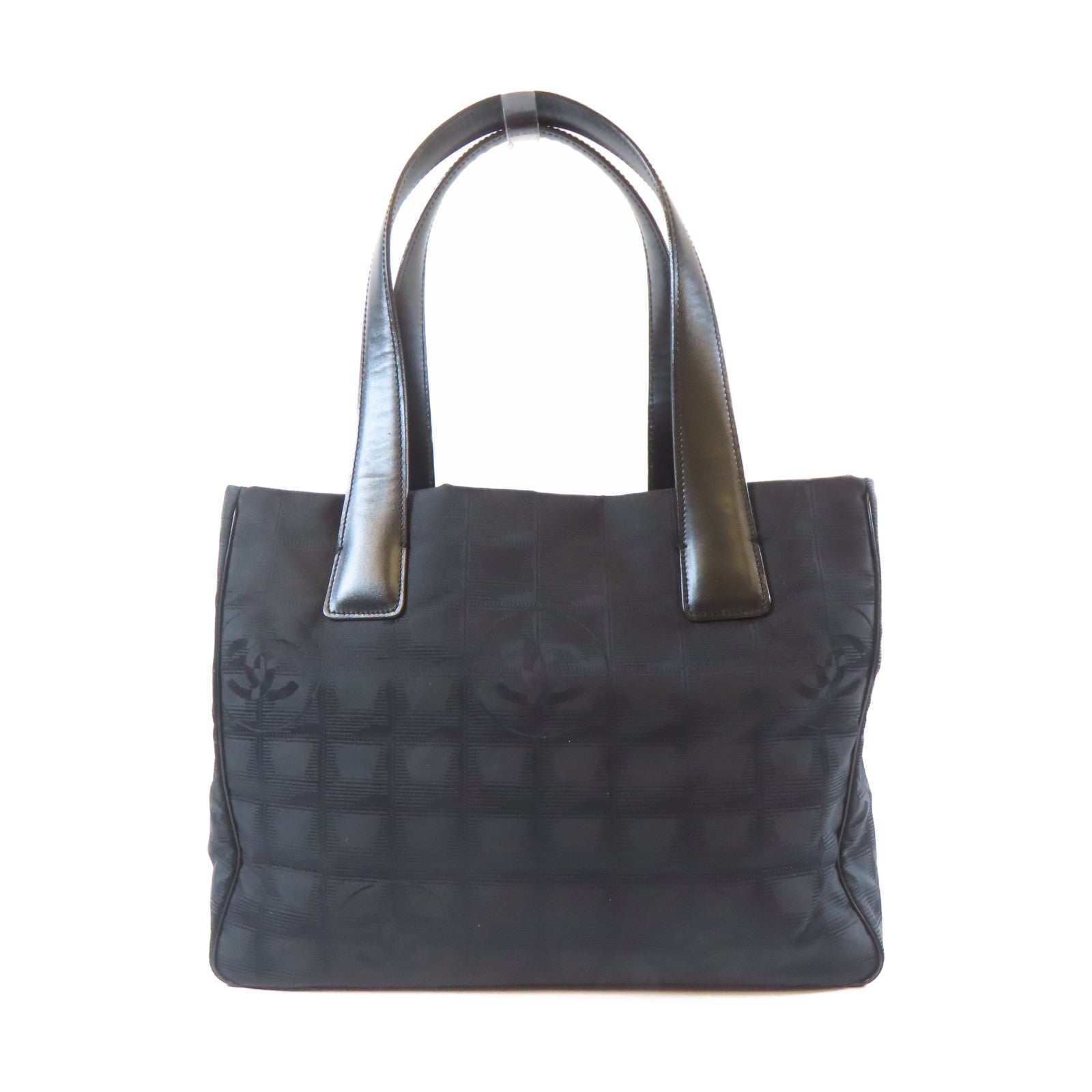 CHANEL 尼龍New Travel Line Tote Bag金扣手挽袋黑色