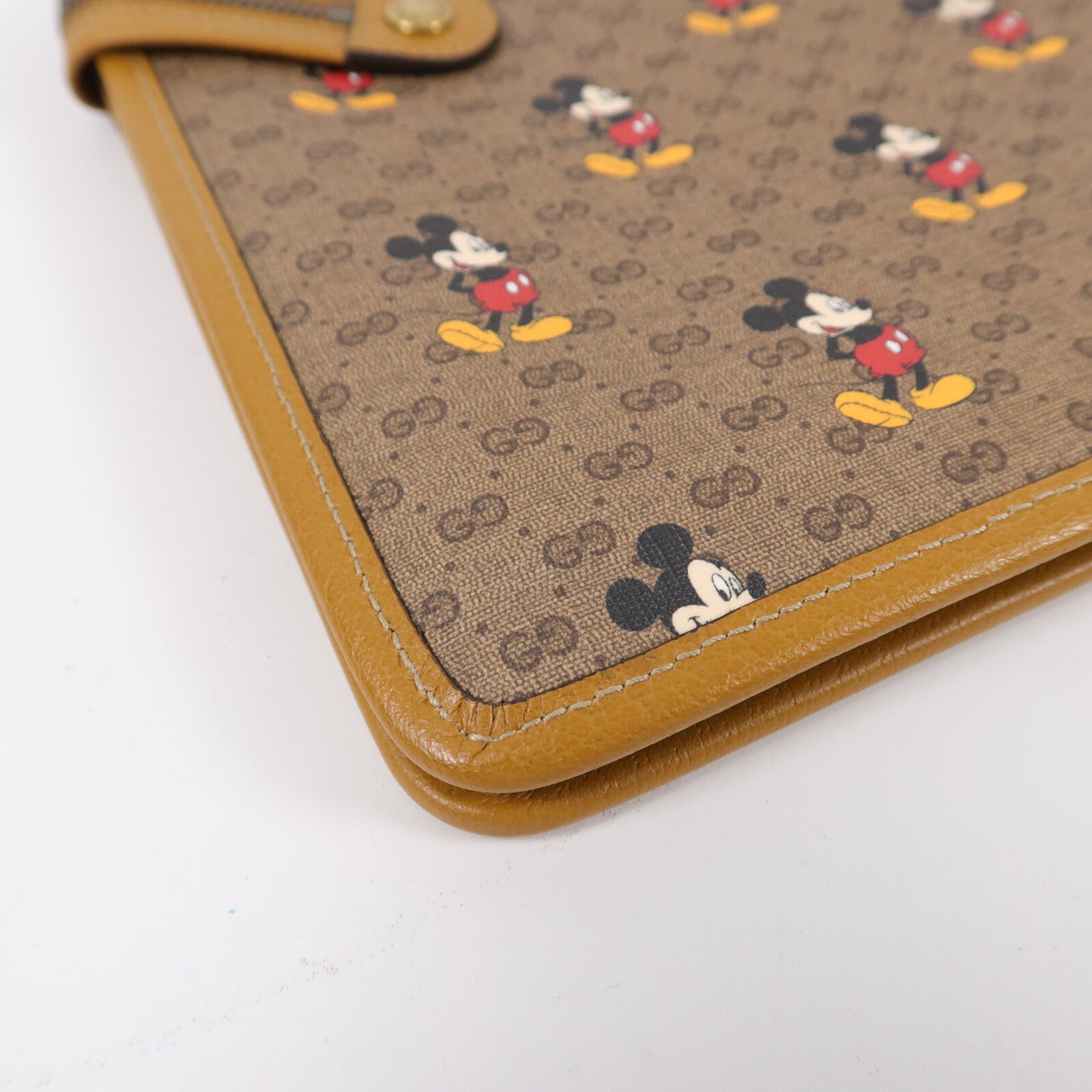 GUCCI 塗層帆布Disney Mini Vinage GG Supreme手拿包