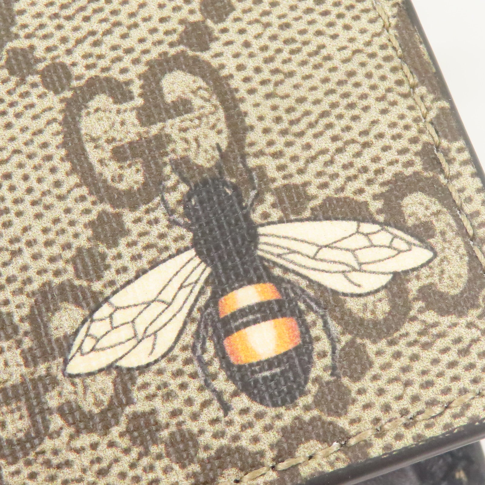GUCCI 塗層帆布Bee Wallet錢包