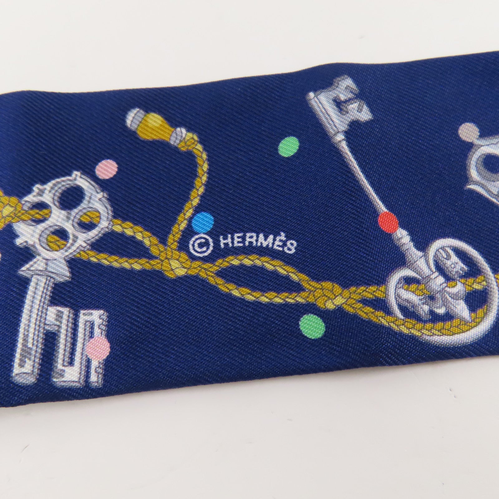 HERMES 絲質Twilly絲巾
