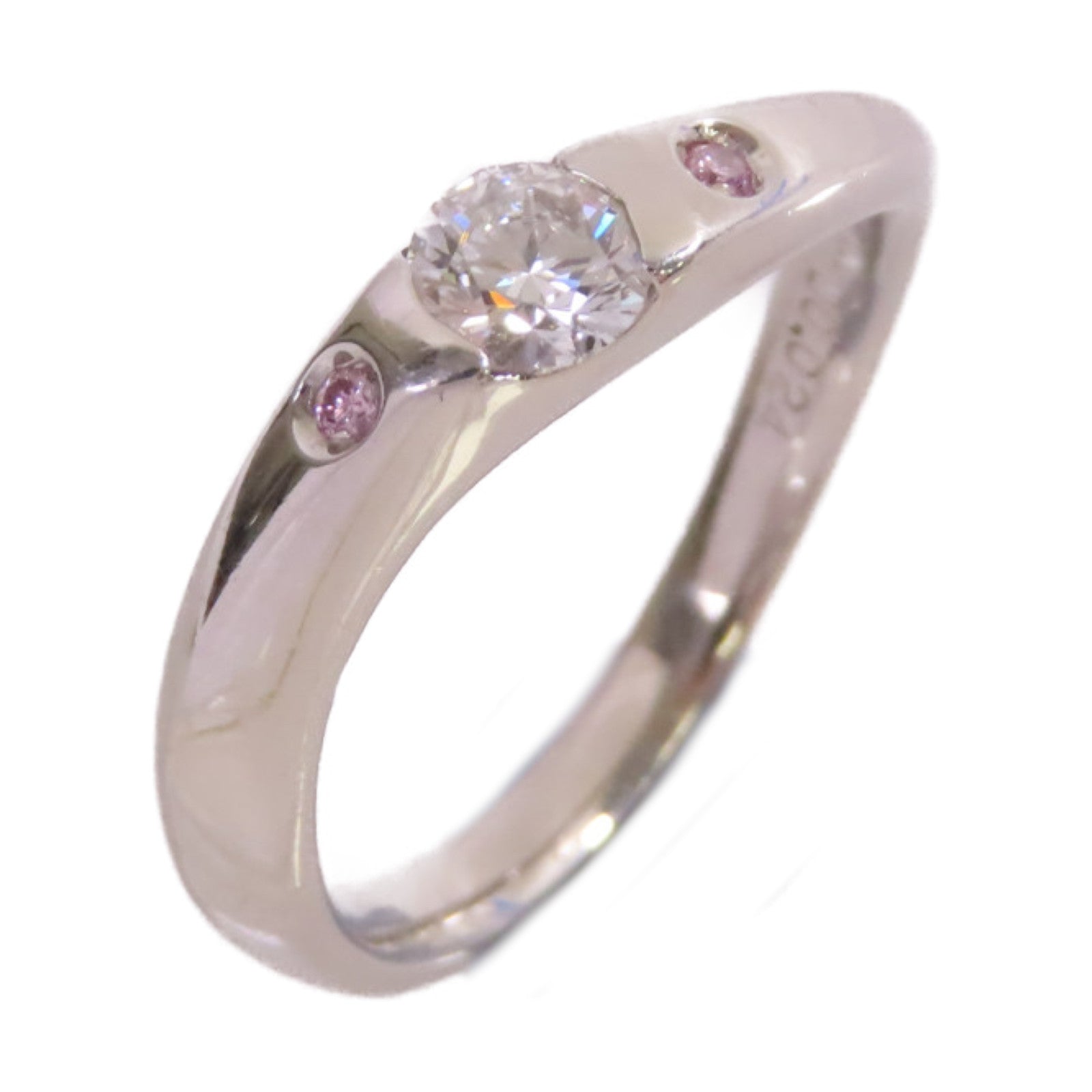 JEWELRY 【激減優惠】PT900鉑金Diamond Ring 0.303ct/0.024ct鑽石戒指US#5.75