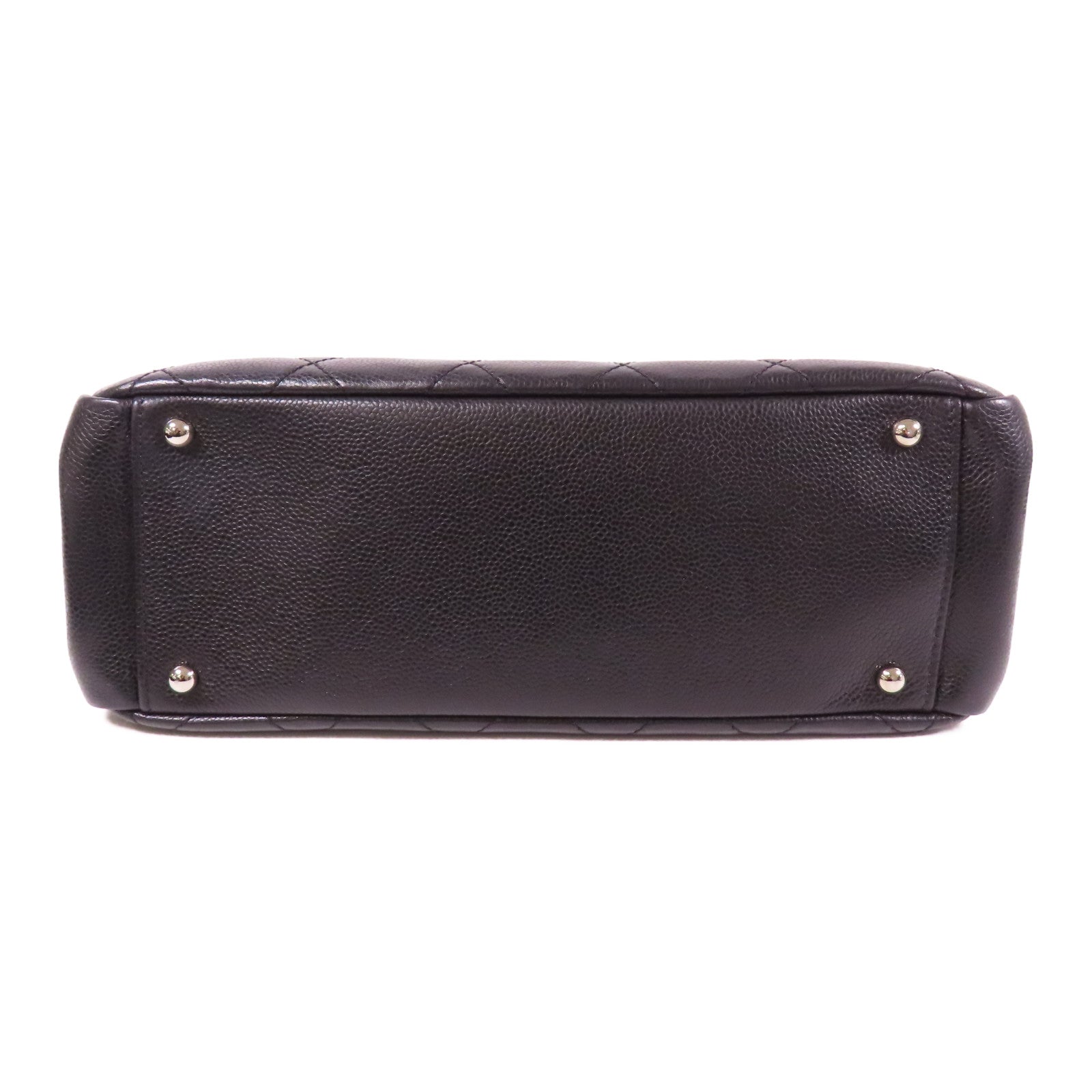 CHANEL 牛皮皮革Shoulder Bag銀扣肩背袋