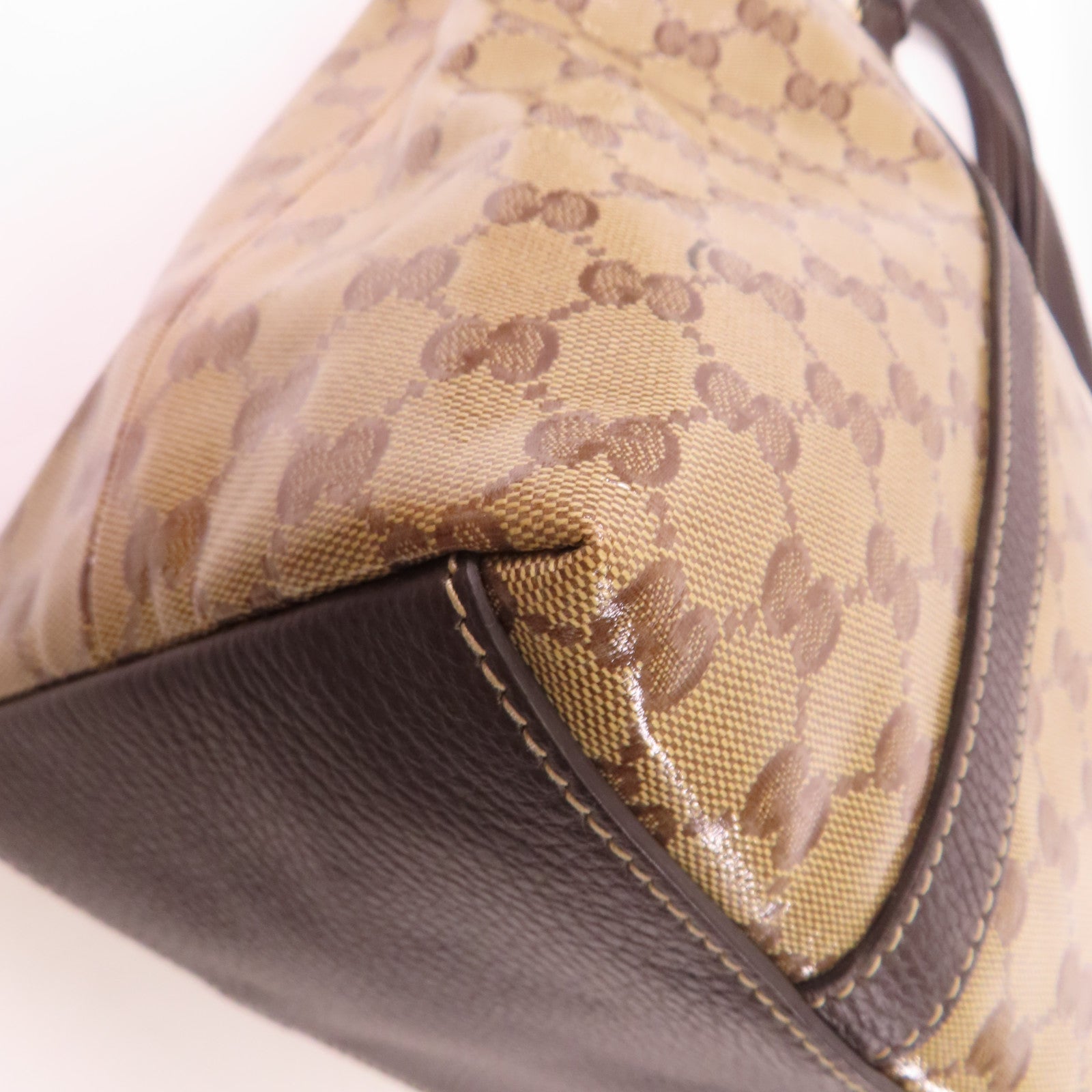 GUCCI PVC 2 Way Shoulder Bag金扣手挽肩背兩用袋