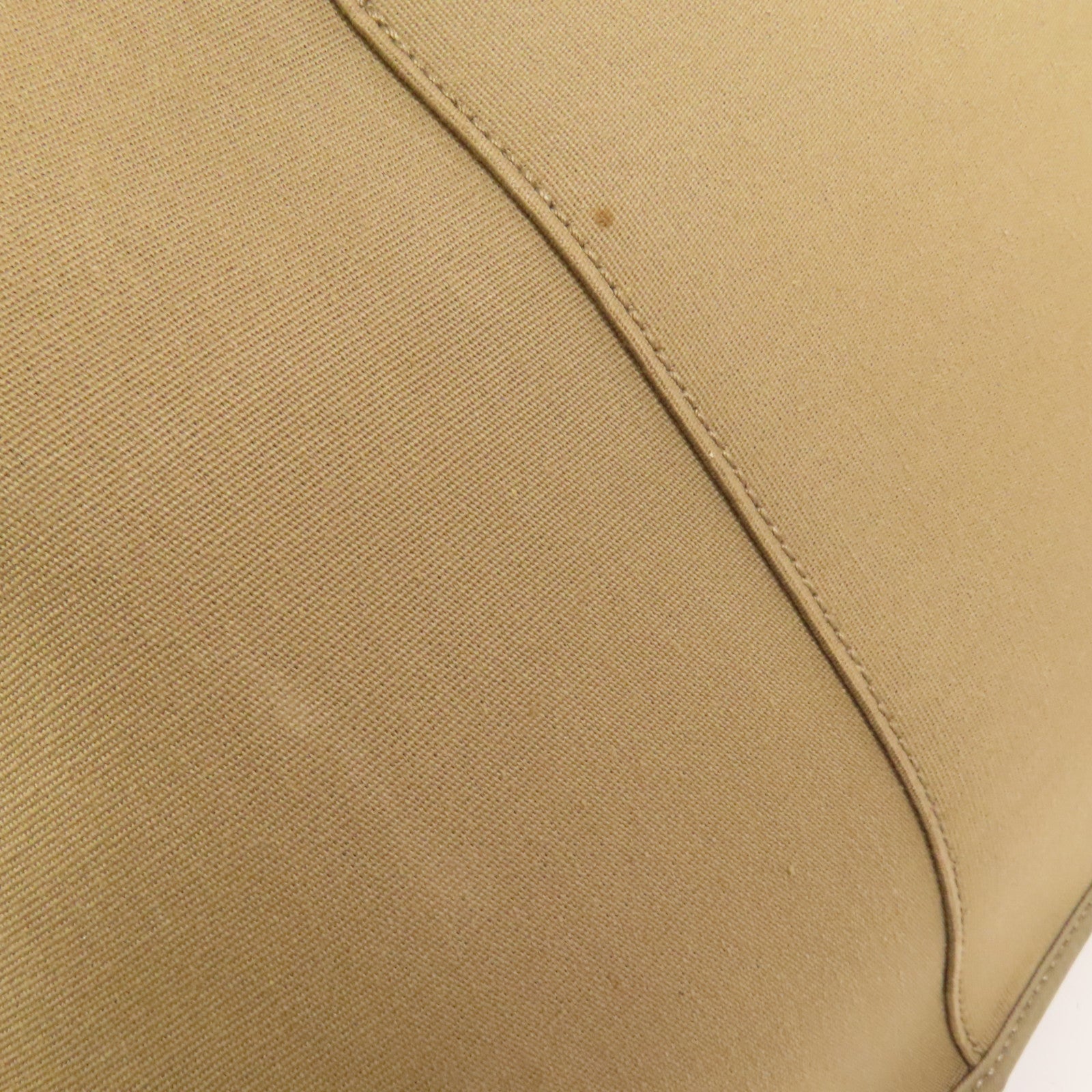 HERMES 帆布Cabag Elan銀扣手挽肩背兩用袋Taupe