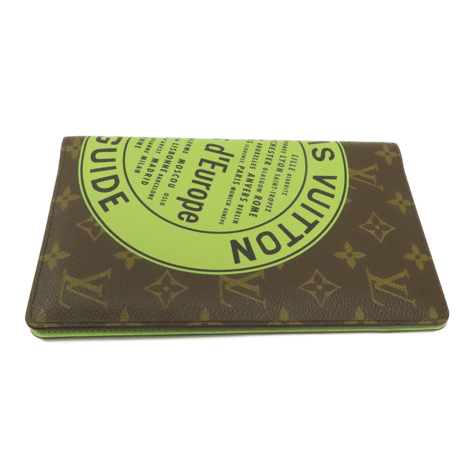 LOUIS VUITTON Monogram Book Case書套啡色/綠色