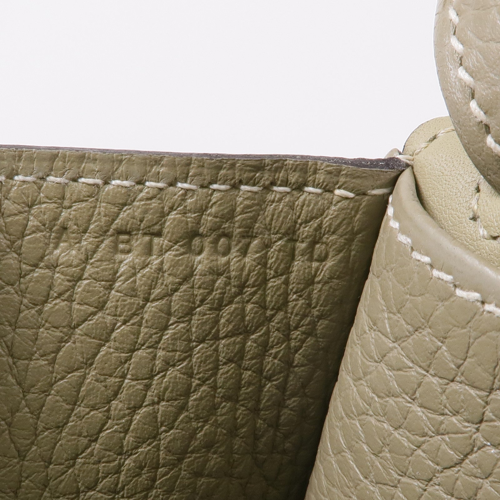 HERMES Clemence皮革Halzan 31銀扣手挽肩背兩用袋Sauge