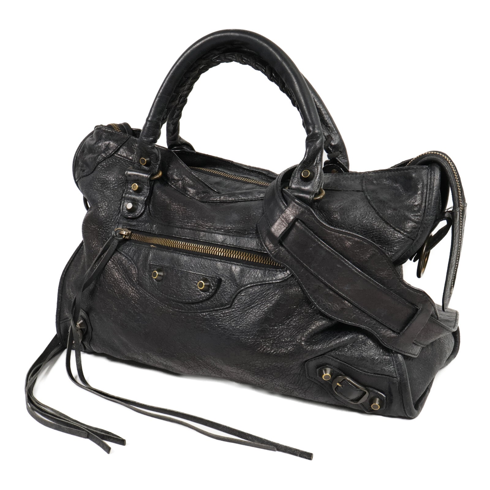 BALENCIAGA 羊皮皮革Le City Tote手挽肩背兩用袋