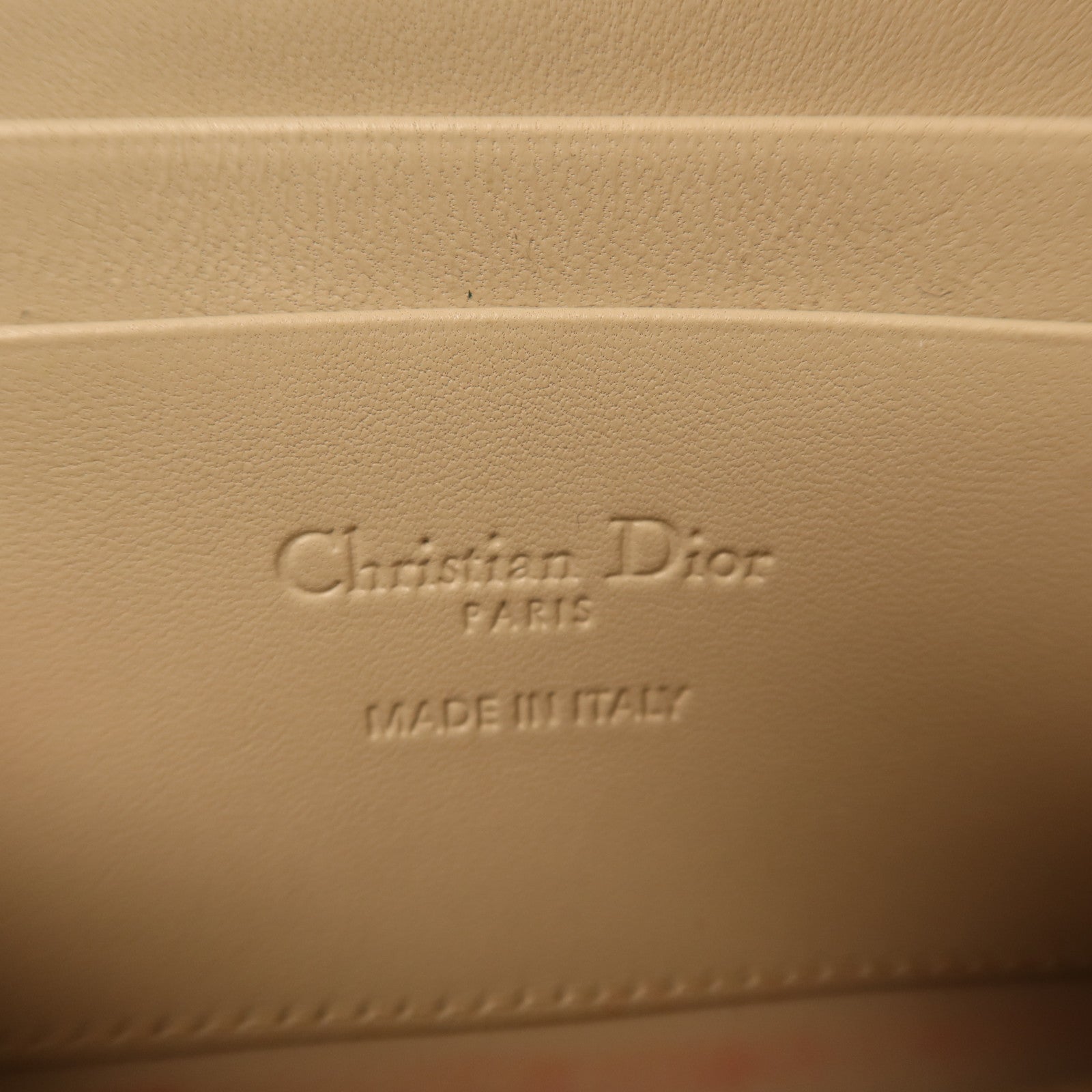 Dior 羊皮皮革Medium Lady Dior Zipper Wallet金扣長錢包