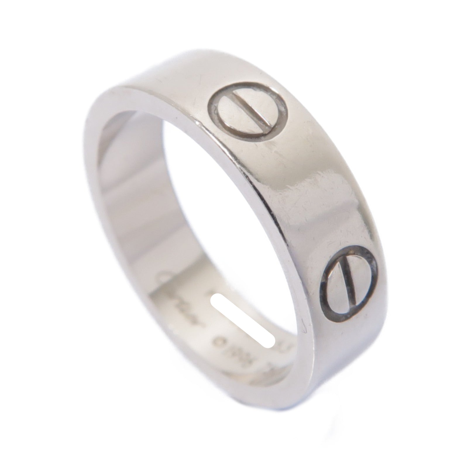 CARTIER 18K白金Love Ring戒指Cartier#53/US#6.25