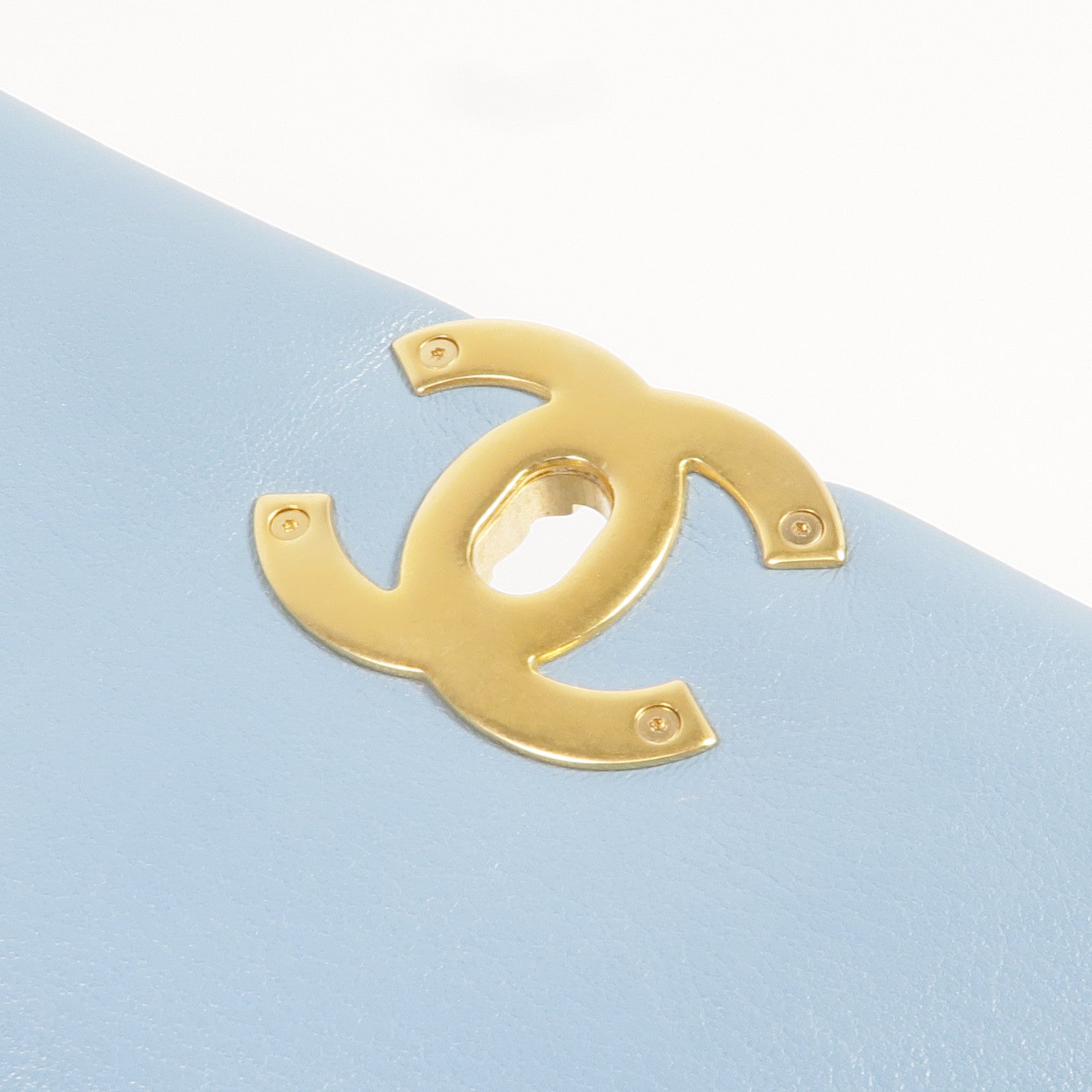 CHANEL 羊皮皮革C19 Small手挽肩背兩用袋