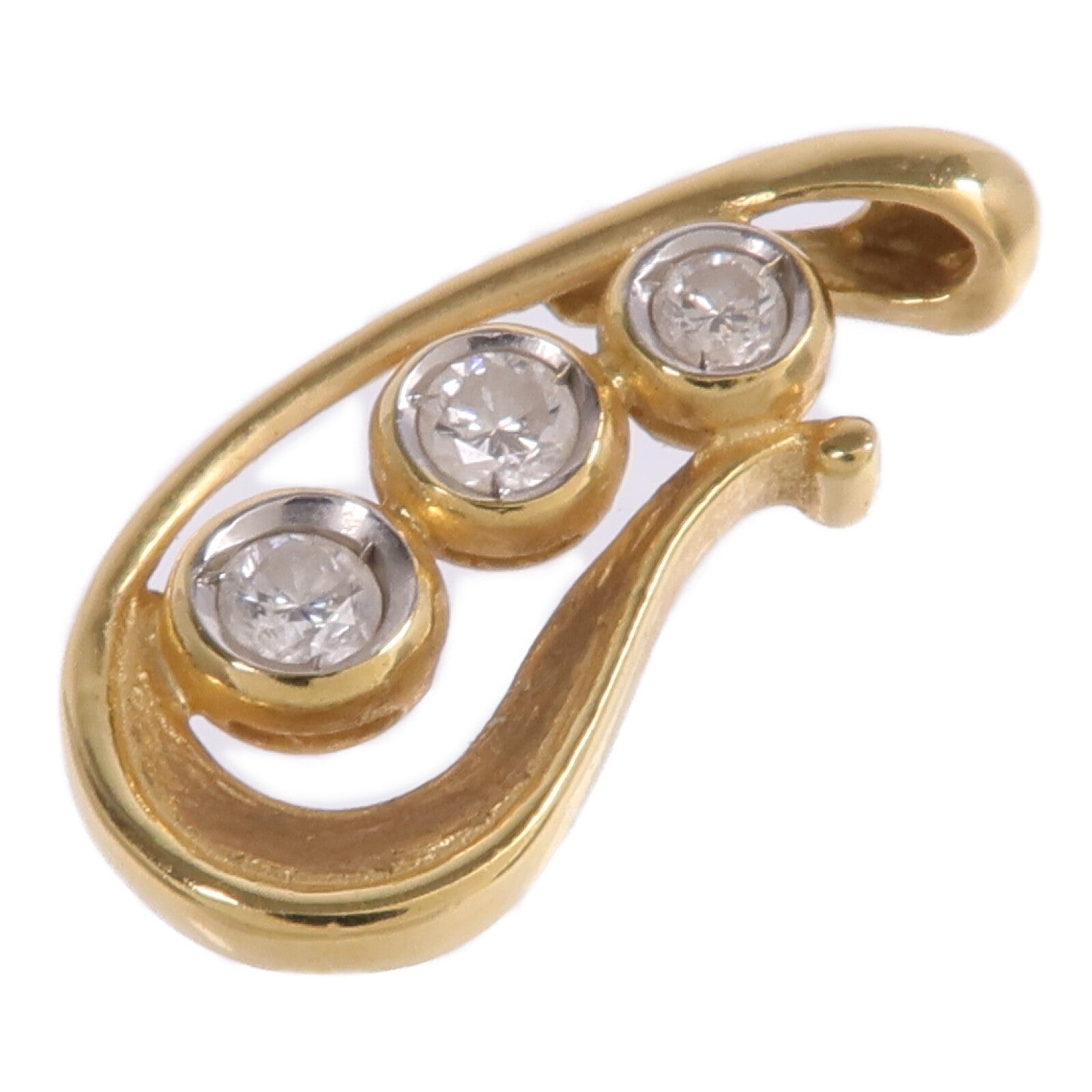 JEWELRY 【激減優惠】18K黃金/白金Diamond Pendant Top鑽石吊墜