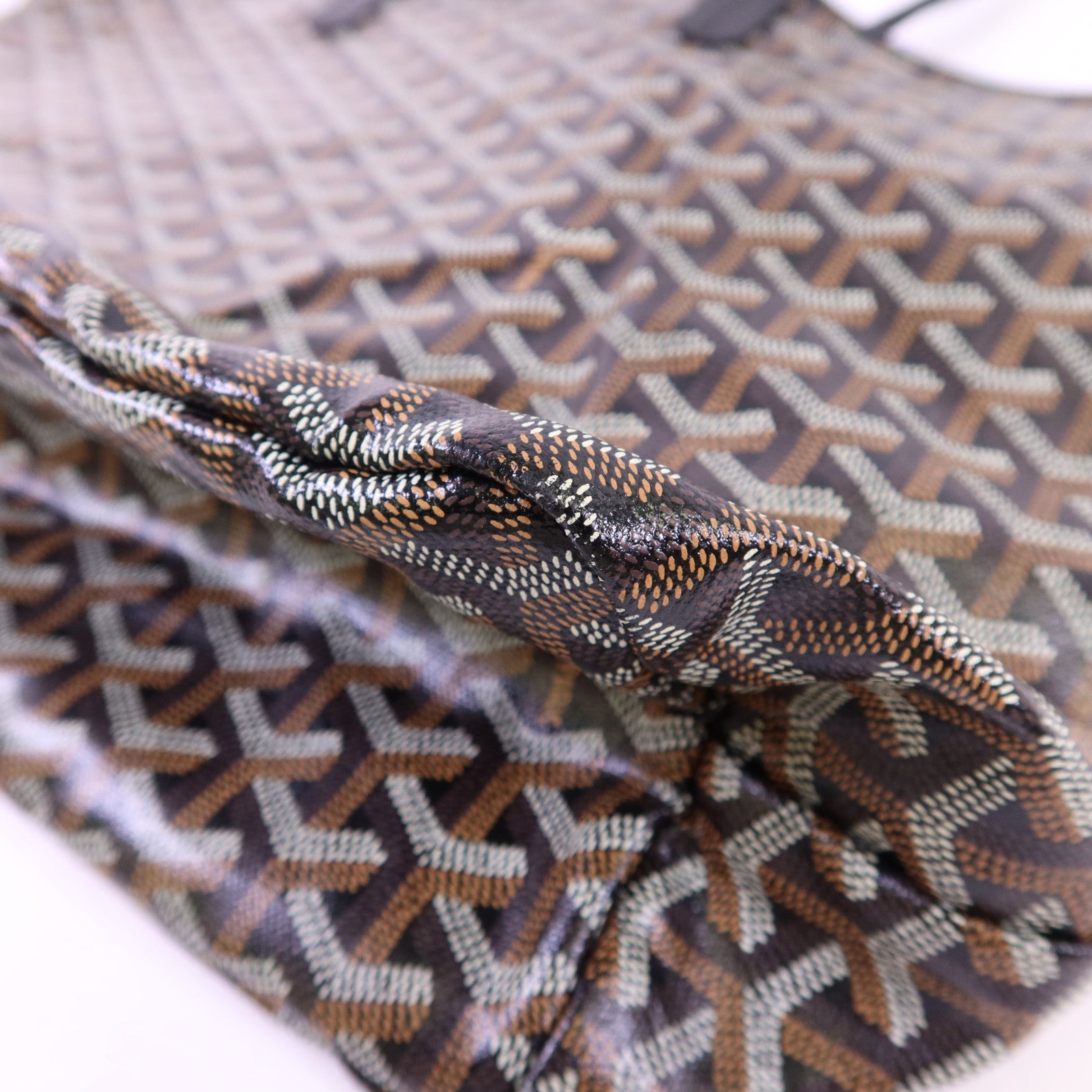 GOYARD 塗層帆布Saint Louis PM銀扣手挽袋