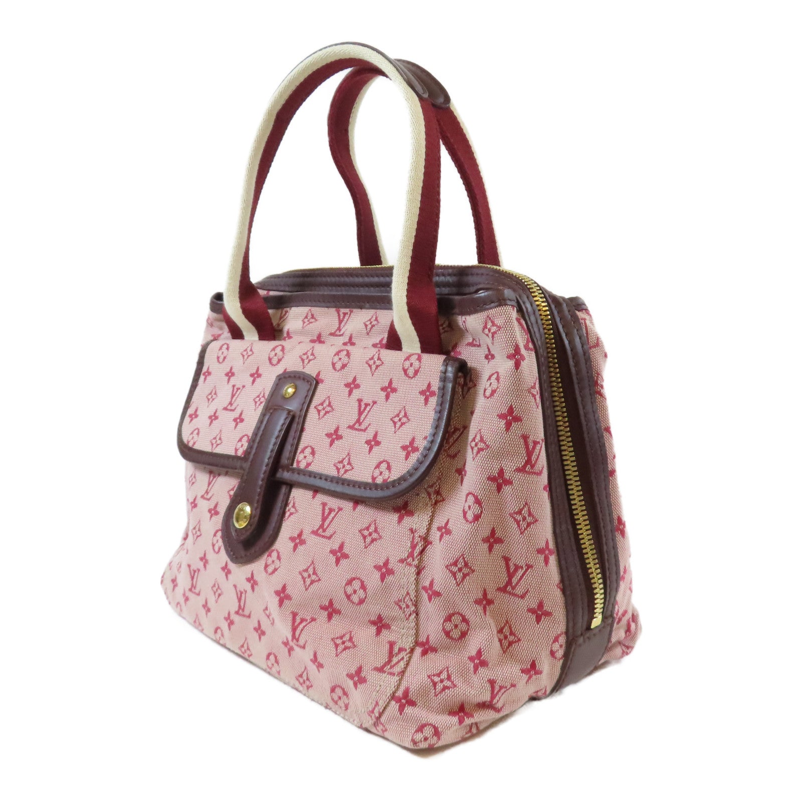 LOUIS VUITTON 【激減優惠】Monogram Mini Sac Marie Kate金扣手挽袋粉紅色