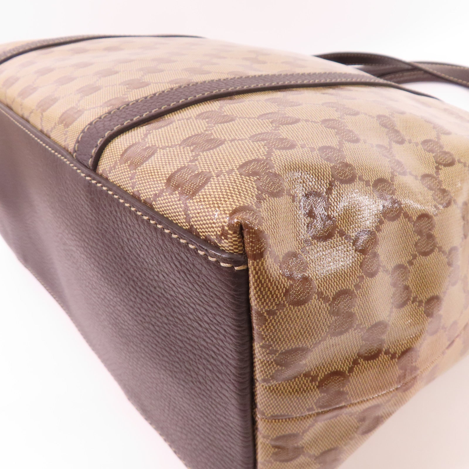 GUCCI PVC 2 Way Shoulder Bag金扣手挽肩背兩用袋