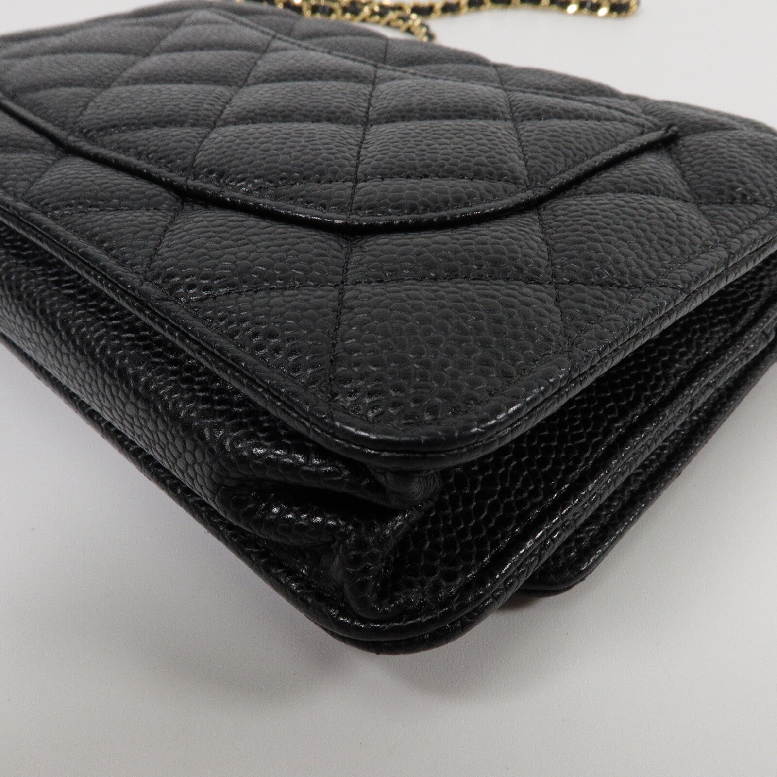 CHANEL 牛皮皮革Wallet On Chain鏈帶肩背袋