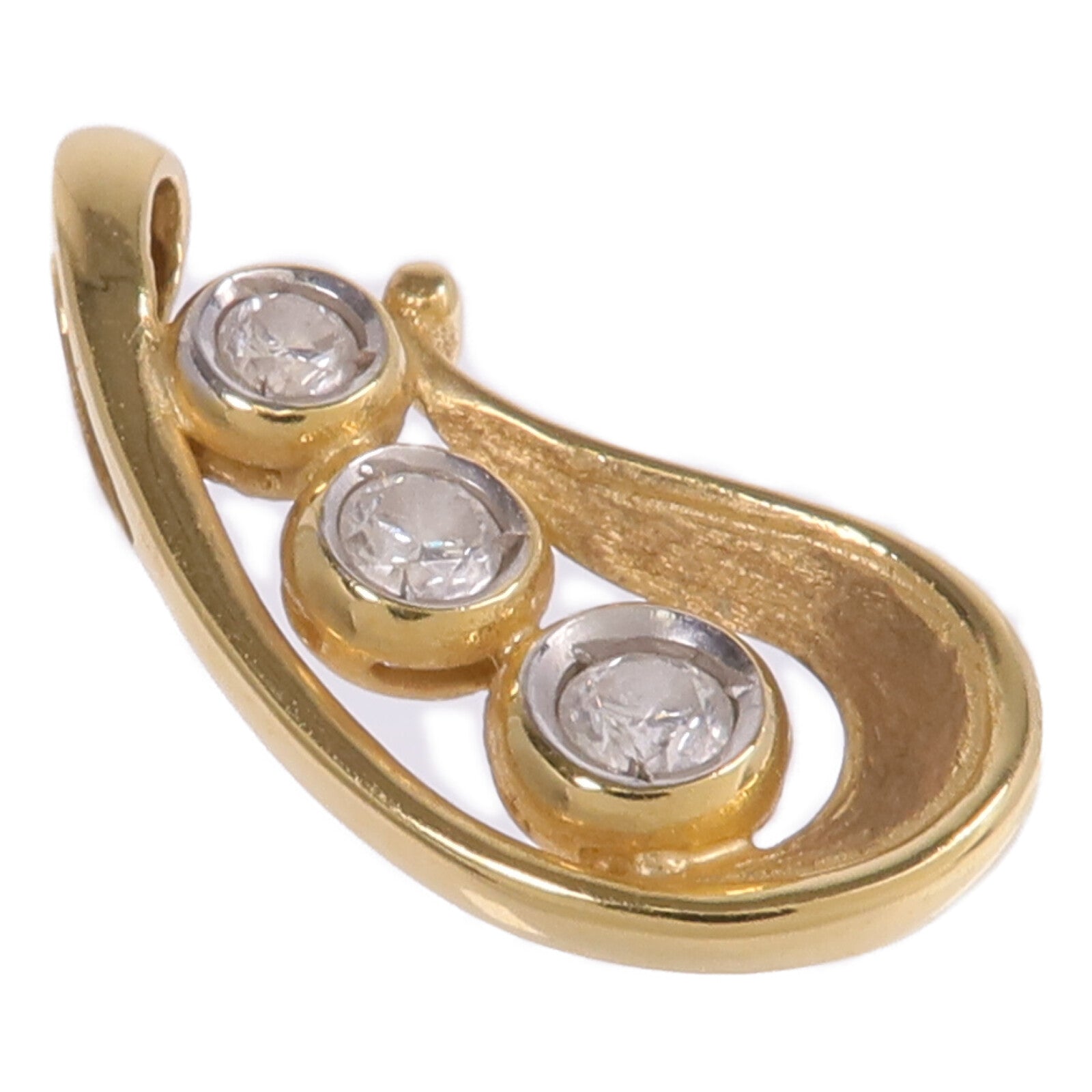 JEWELRY 【激減優惠】18K黃金/白金Diamond Pendant Top鑽石吊墜